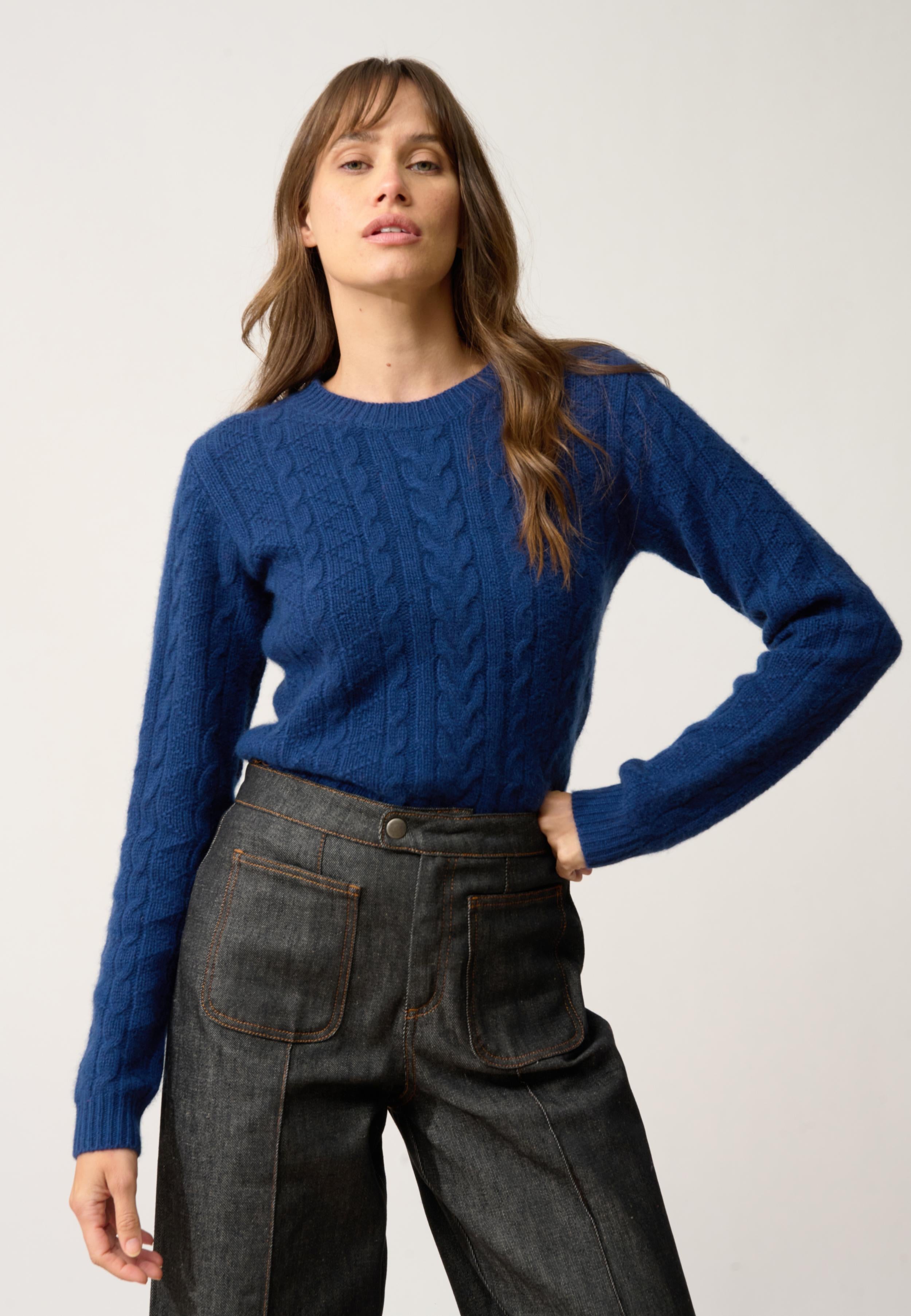 OLIVIA pull col rond minuit