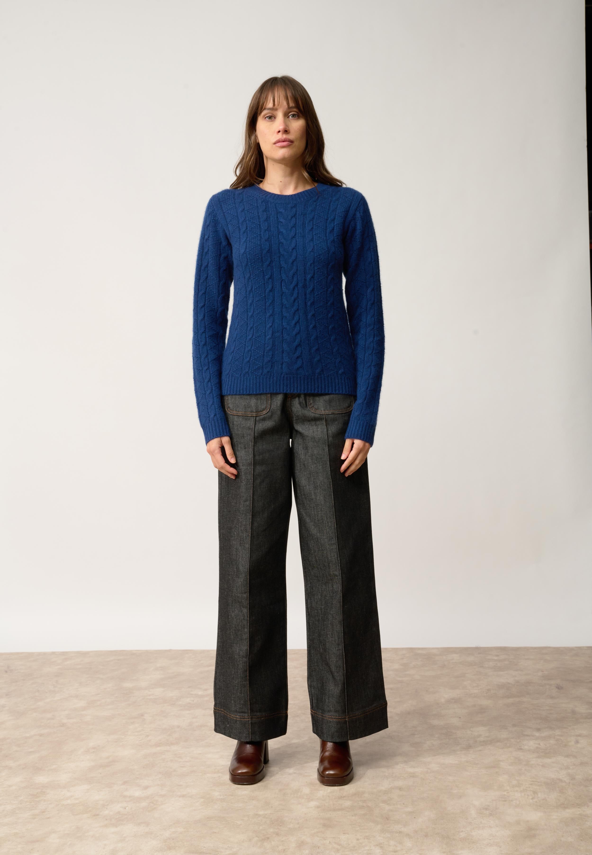OLIVIA pull col rond minuit
