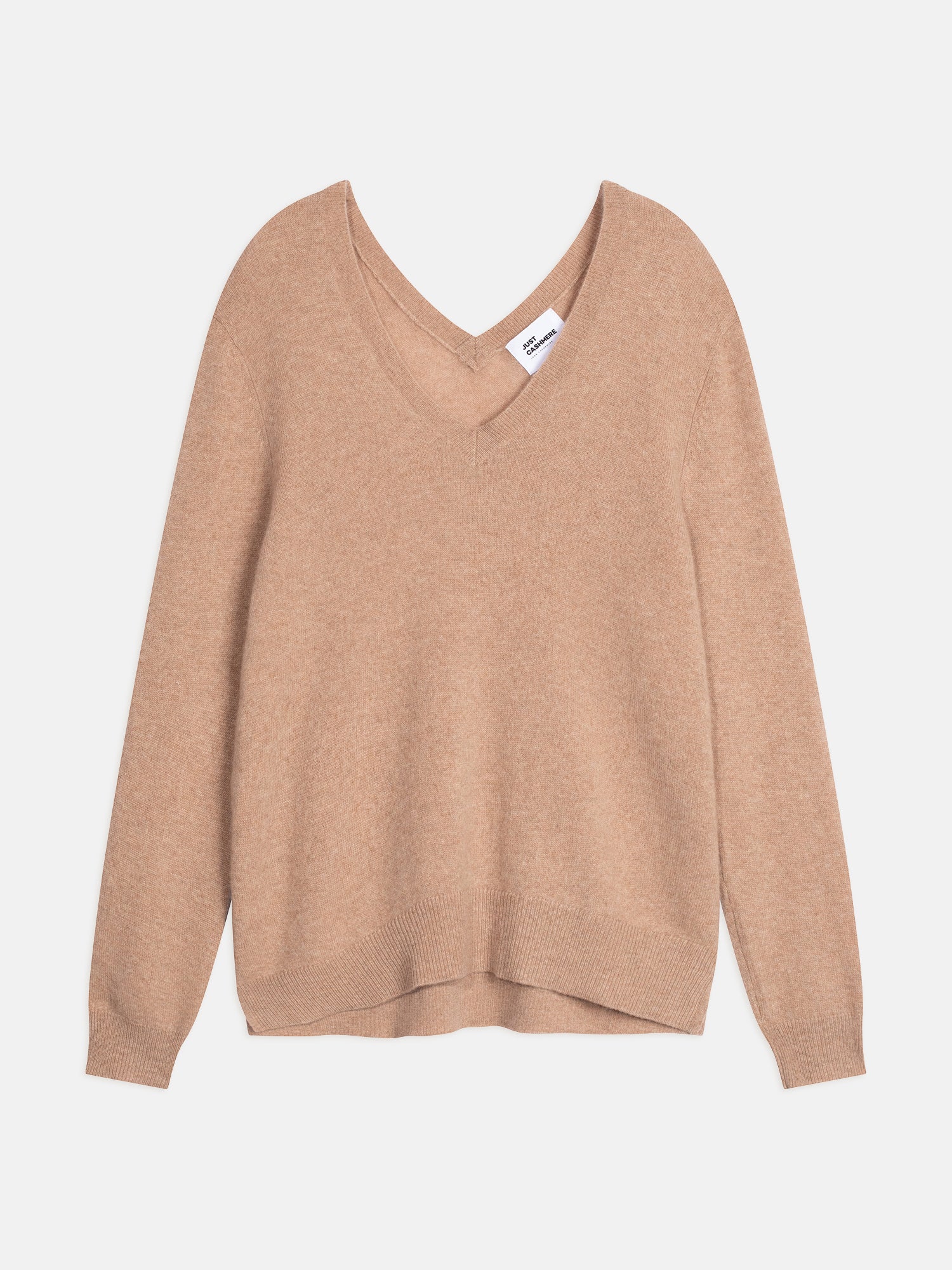 OPAL pull col v camel chiné