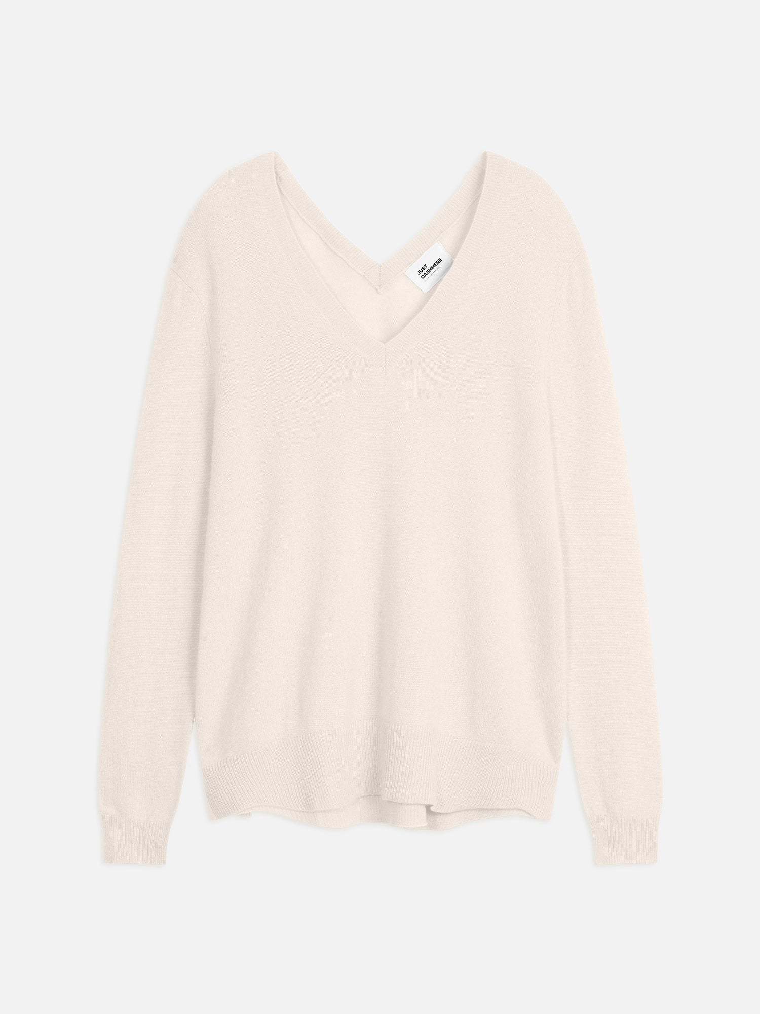 OPAL pull col v devant et dos ivoire