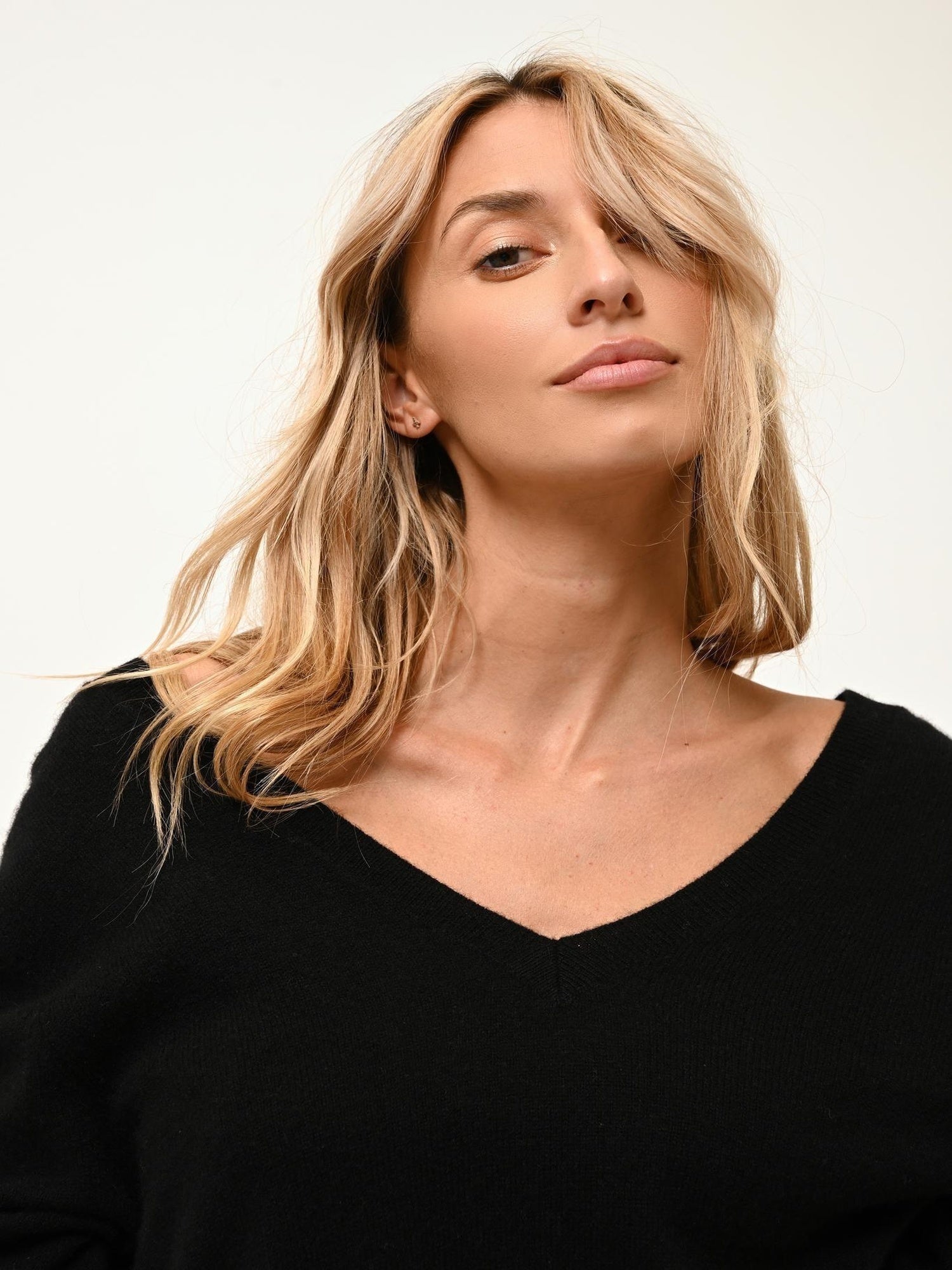 OPAL pull col v noir