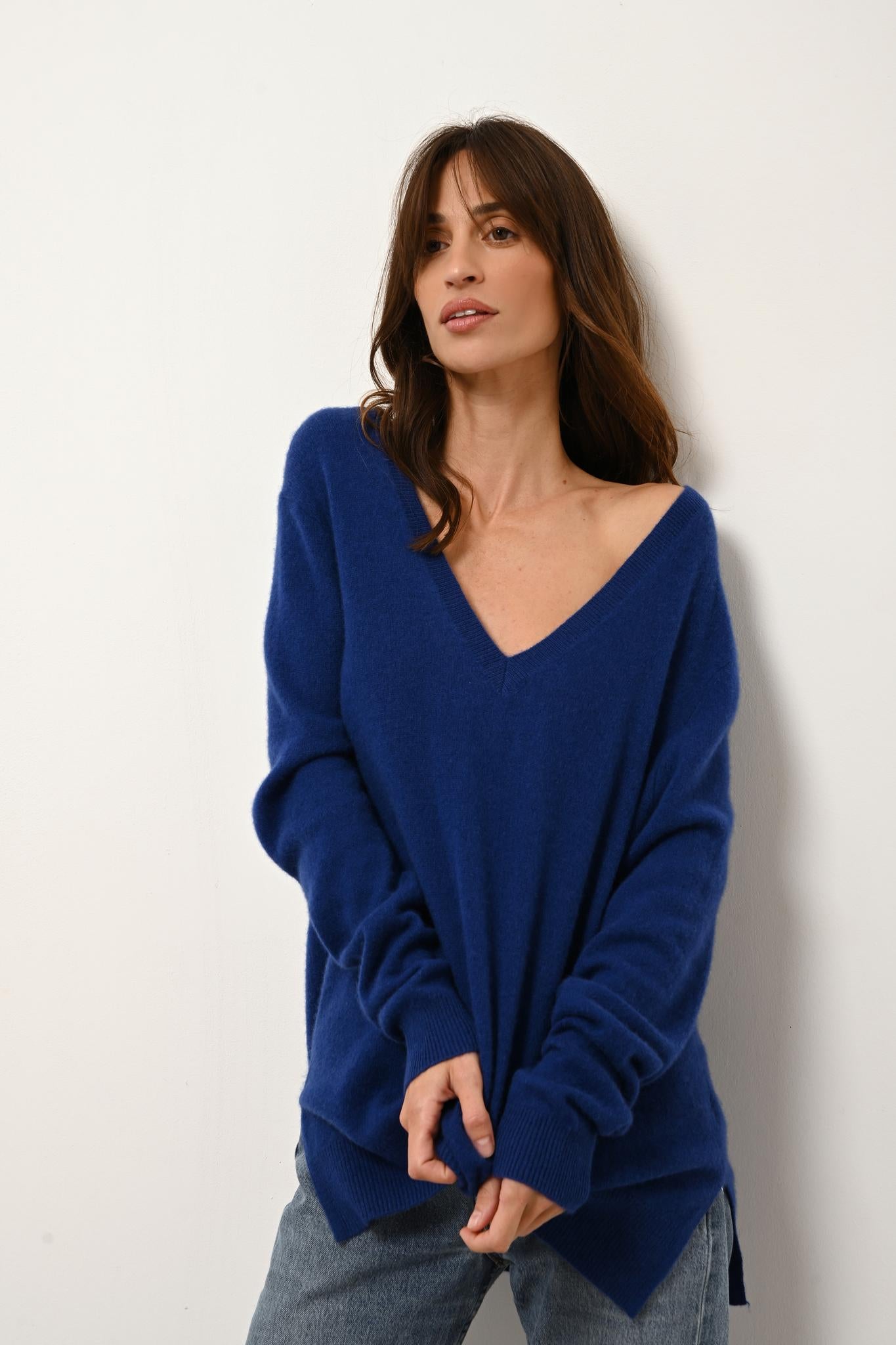 OPAL pull col v outremer