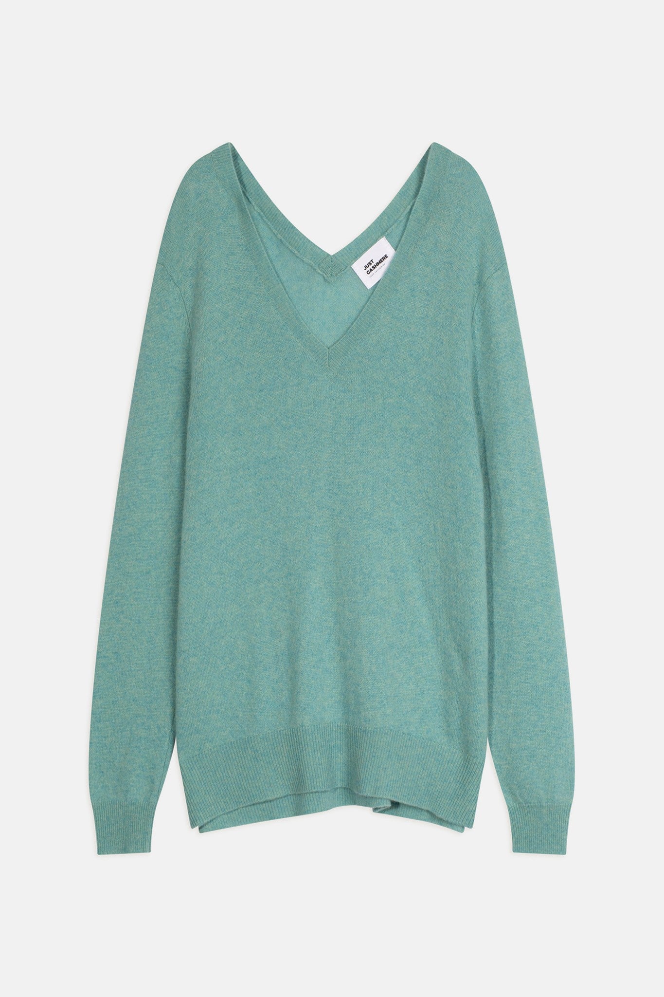 opal pull col v vert chiné