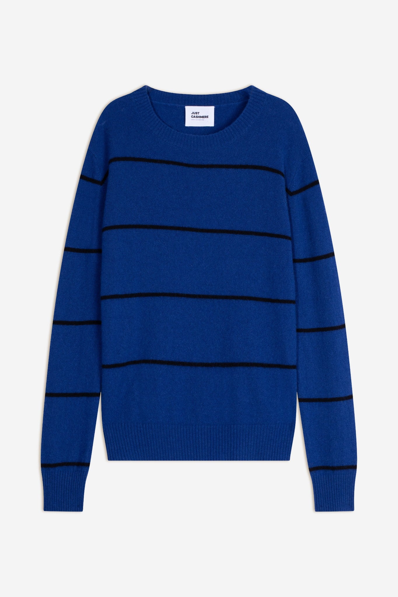 orélis pull col bateau bi-color outremer/noir