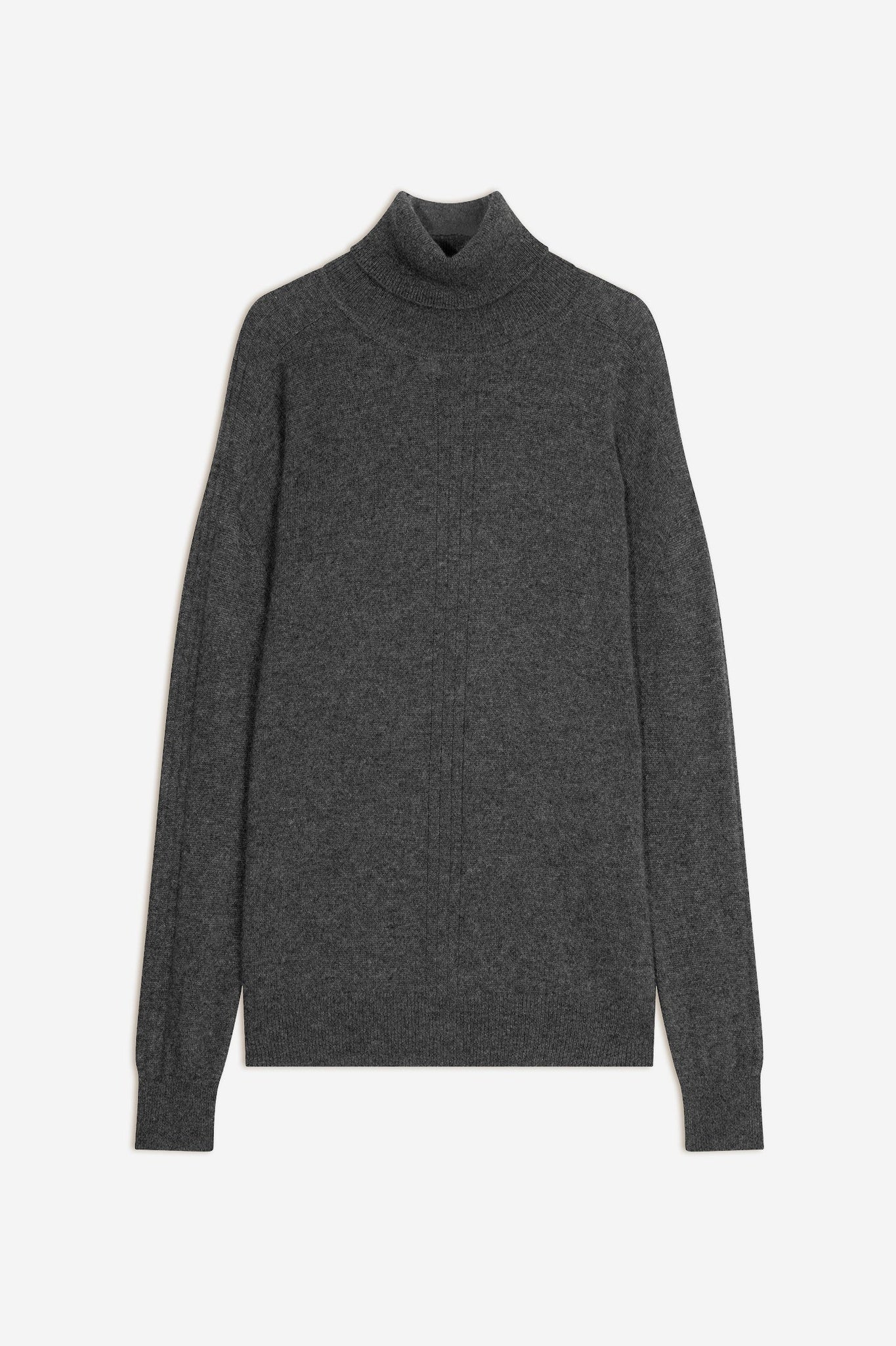 ORIANNE pull col roulé anthracite chiné