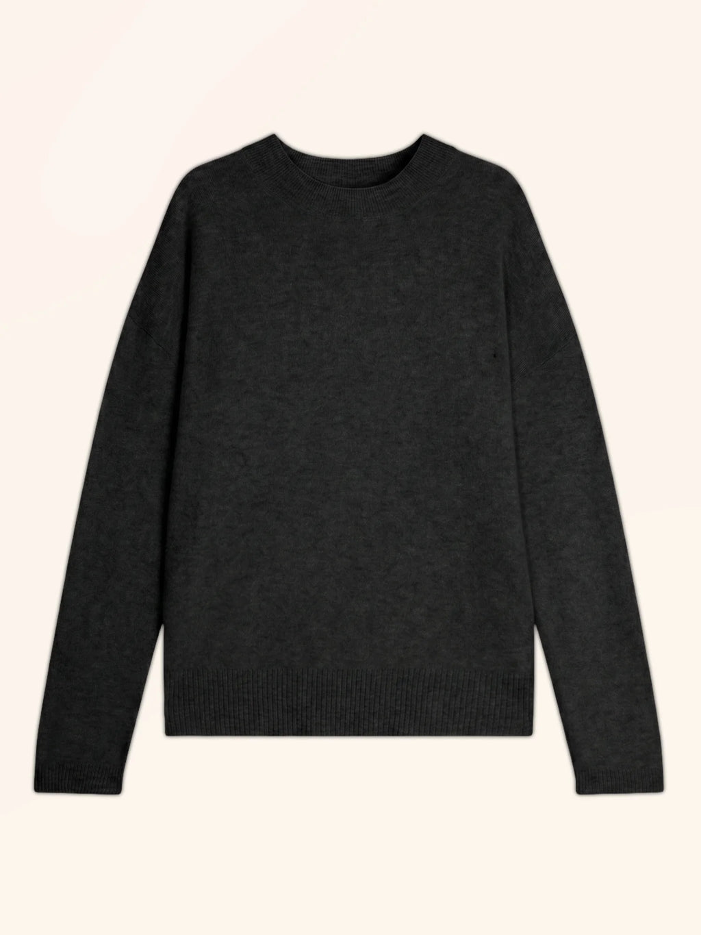 KAYLA Pull Col Rond Noir
