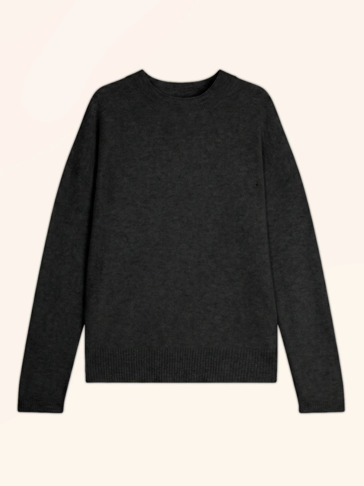 KAYLA Pull Col Rond Noir