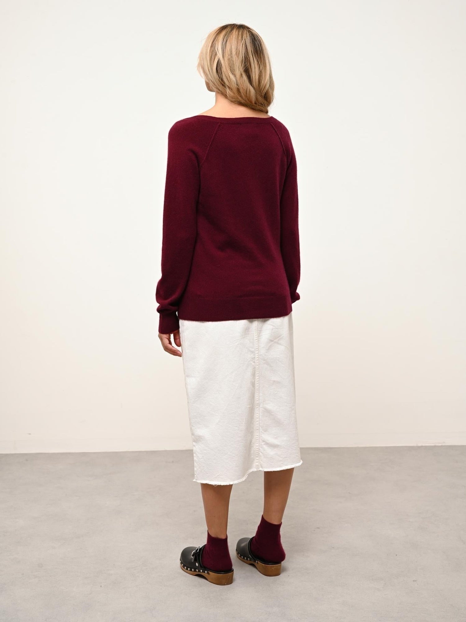 PHOEBE pull col v bordeaux