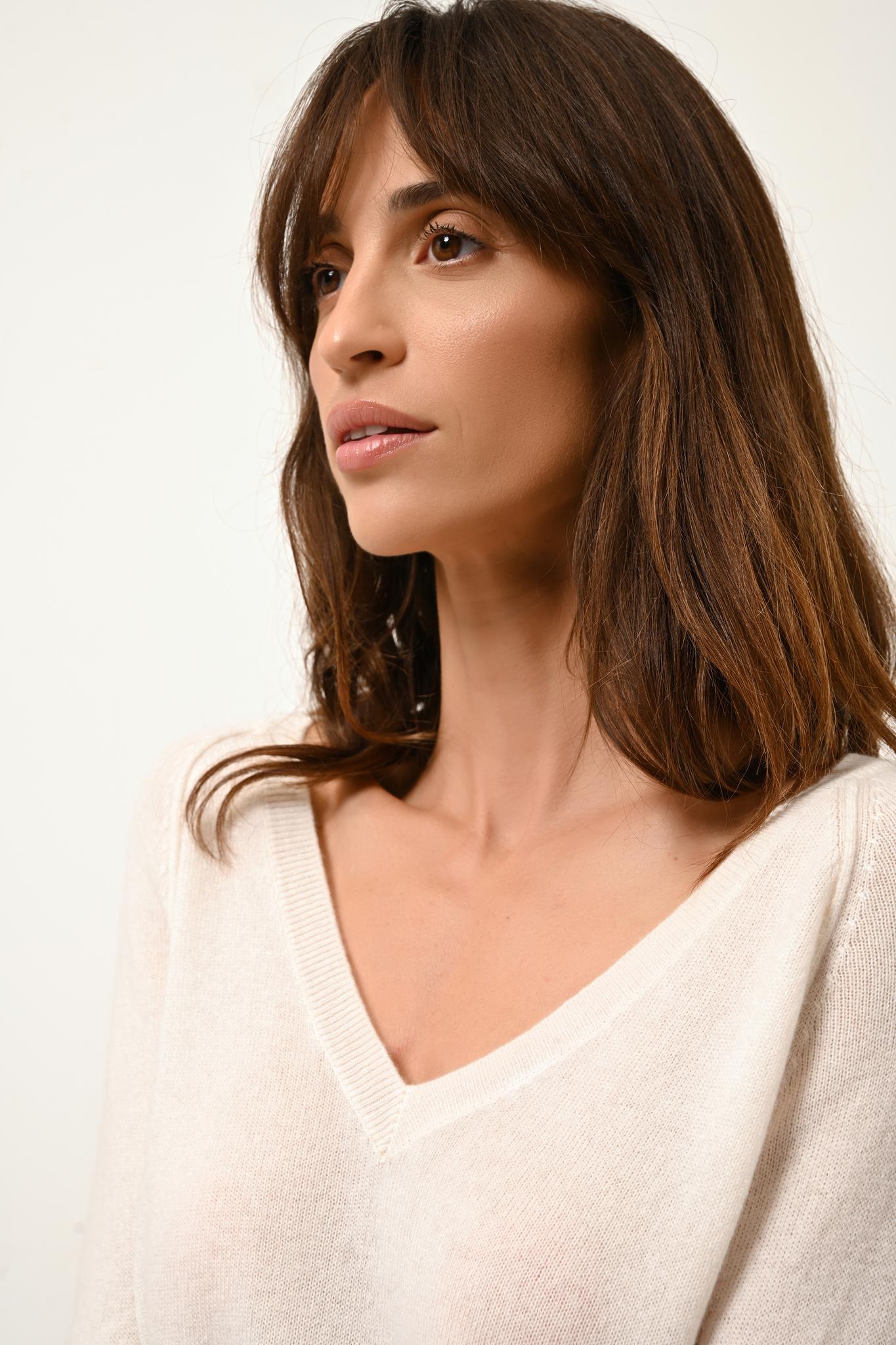 PHOEBE pull col v ivoire