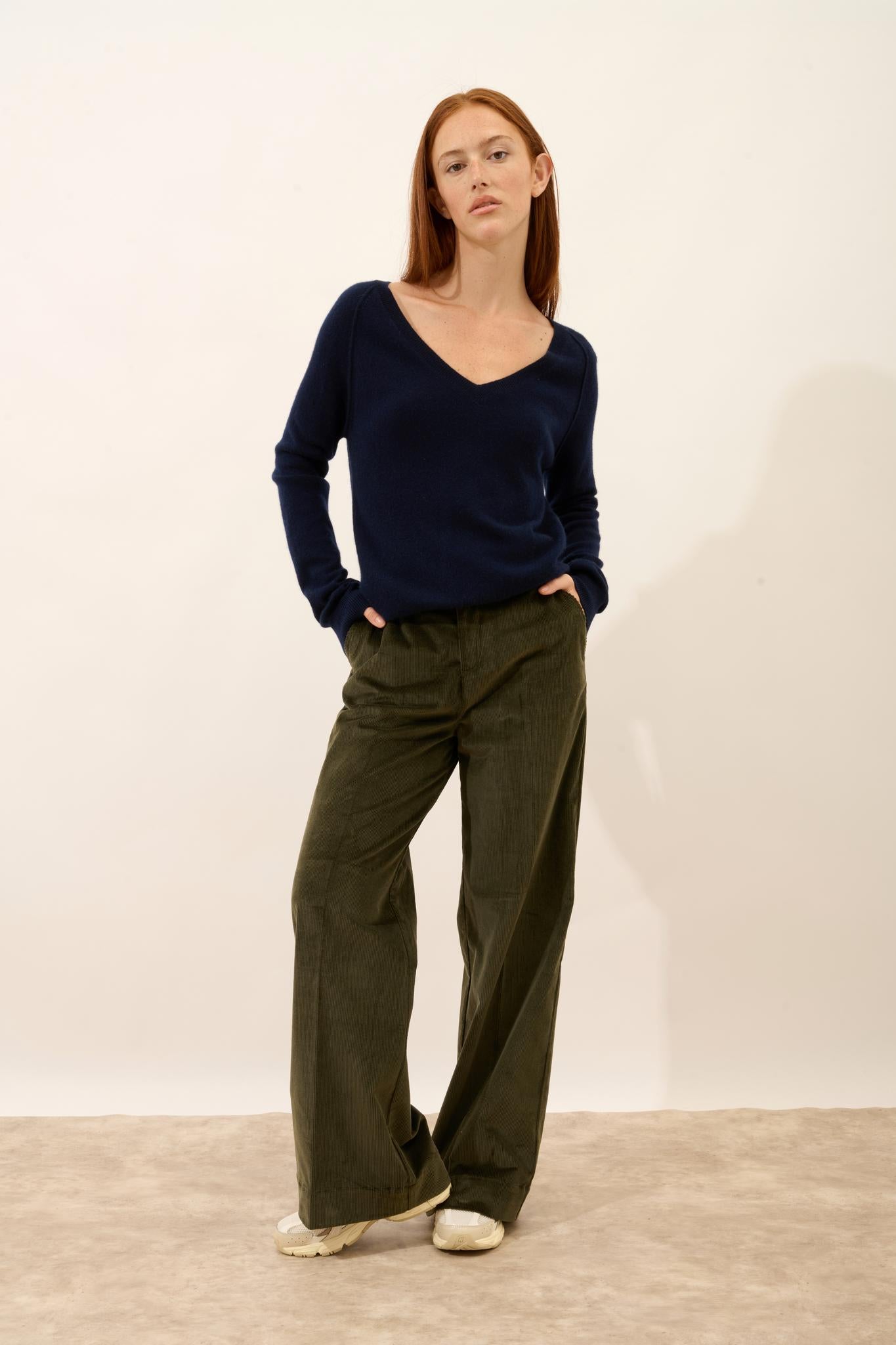 PHOEBE pull col v navy