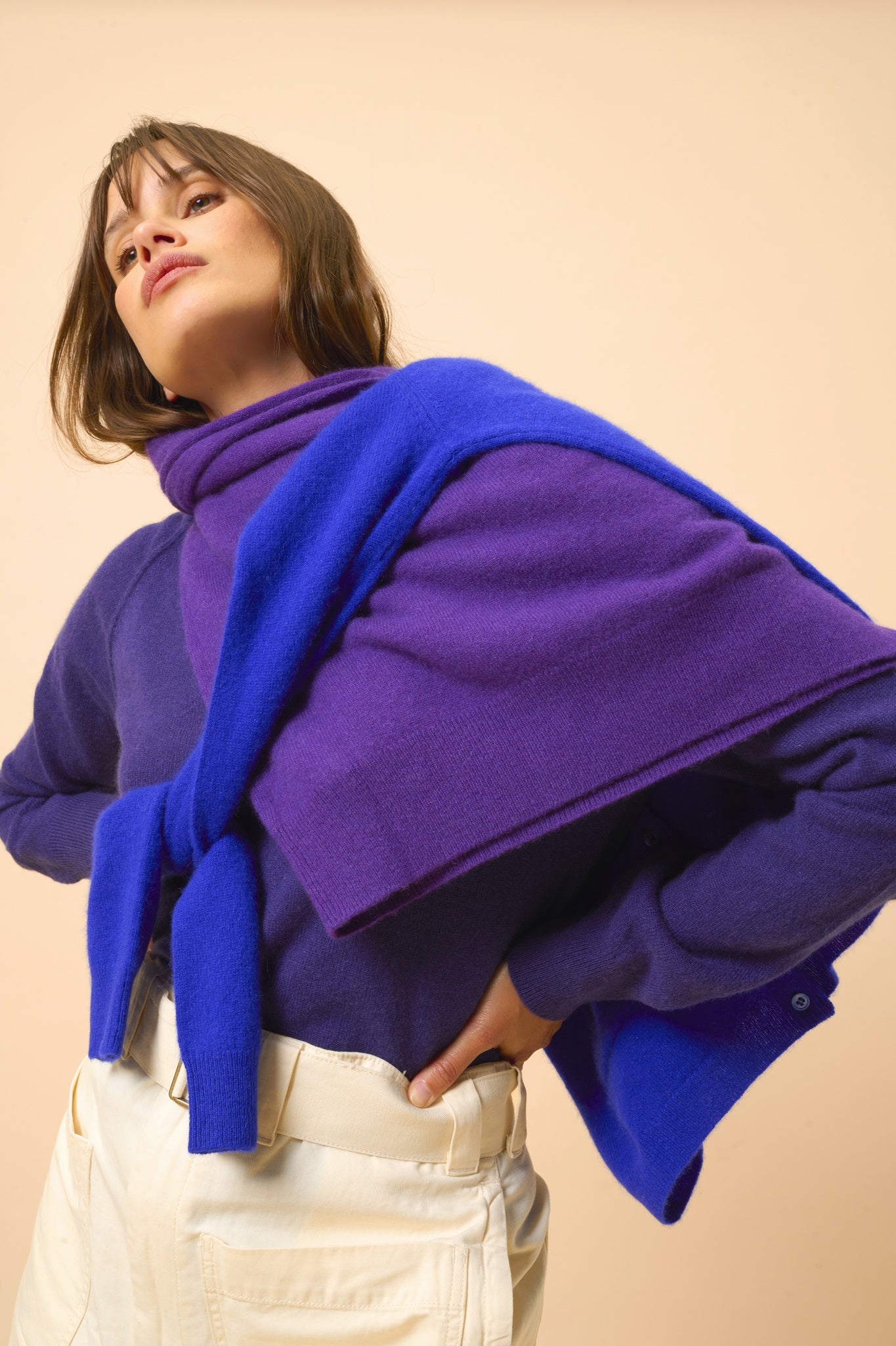 PHOEBE pull col v purple