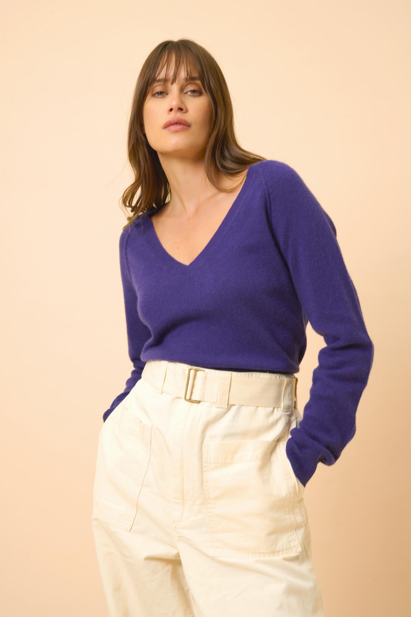 PHOEBE pull col v purple