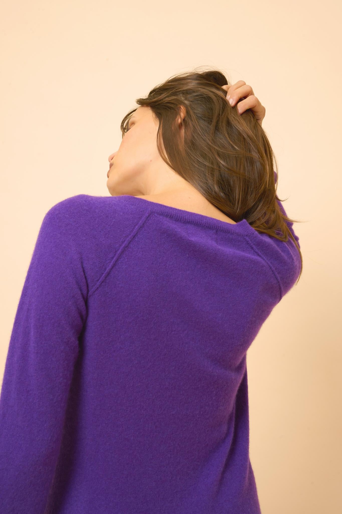 PHOEBE pull col v violette