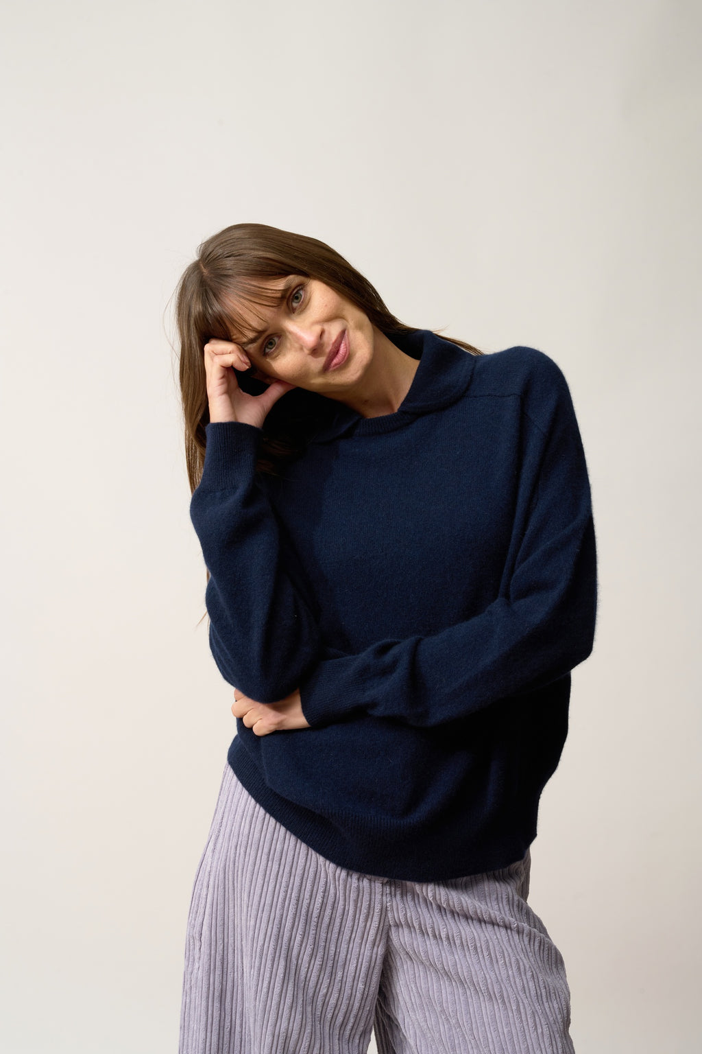 PIURA pull col claudine navy
