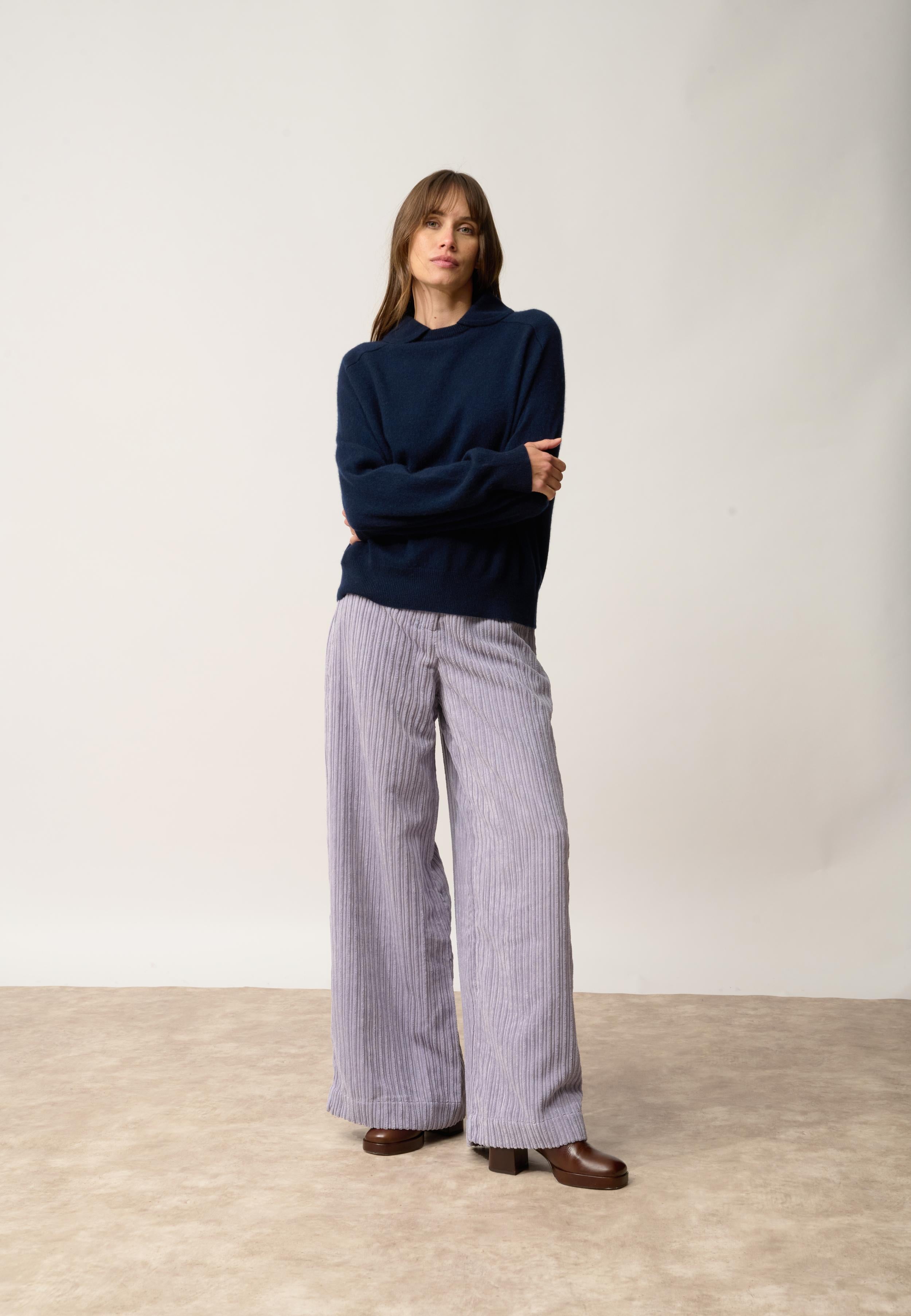PIURA pull col claudine navy