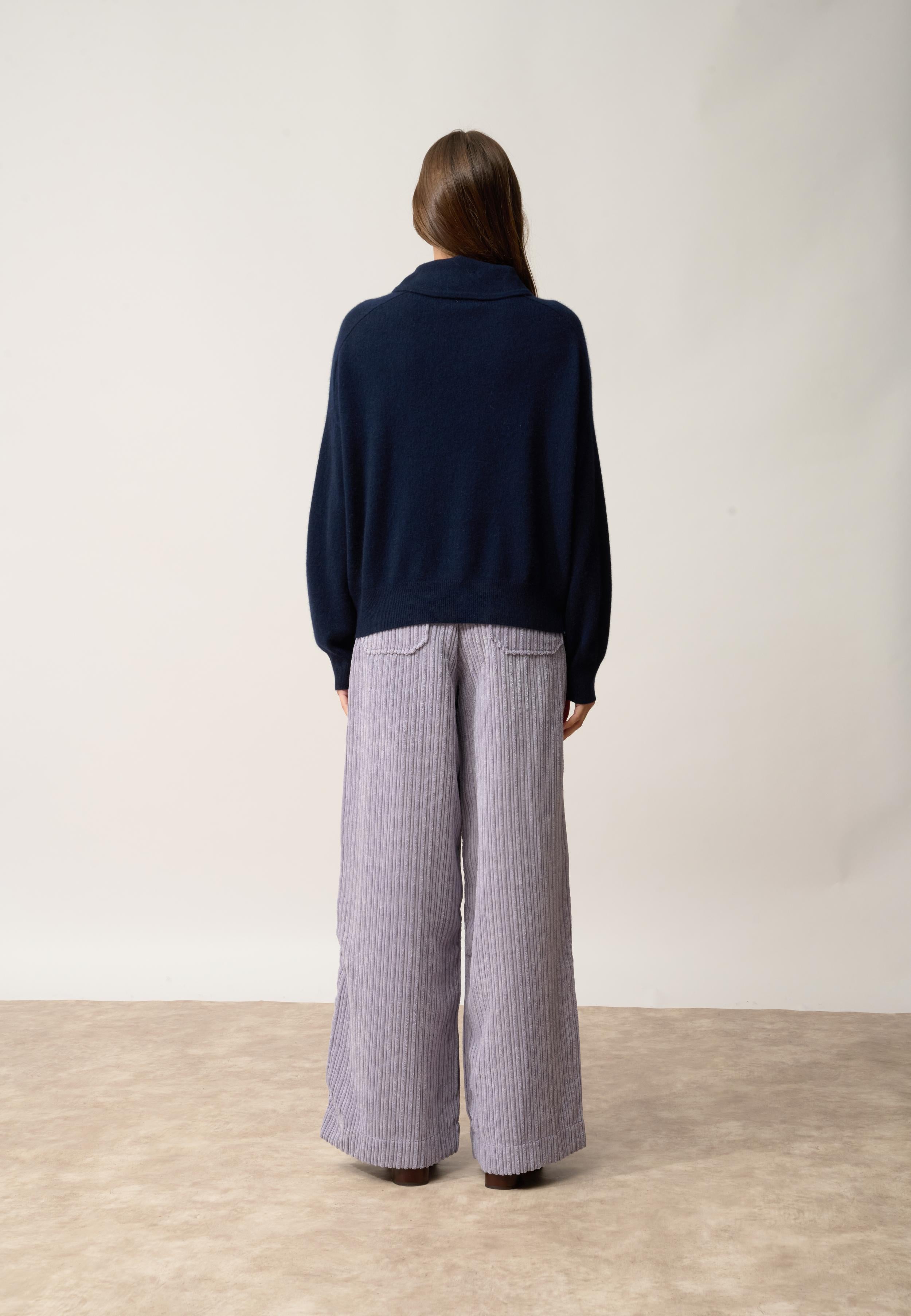 PIURA pull col claudine navy