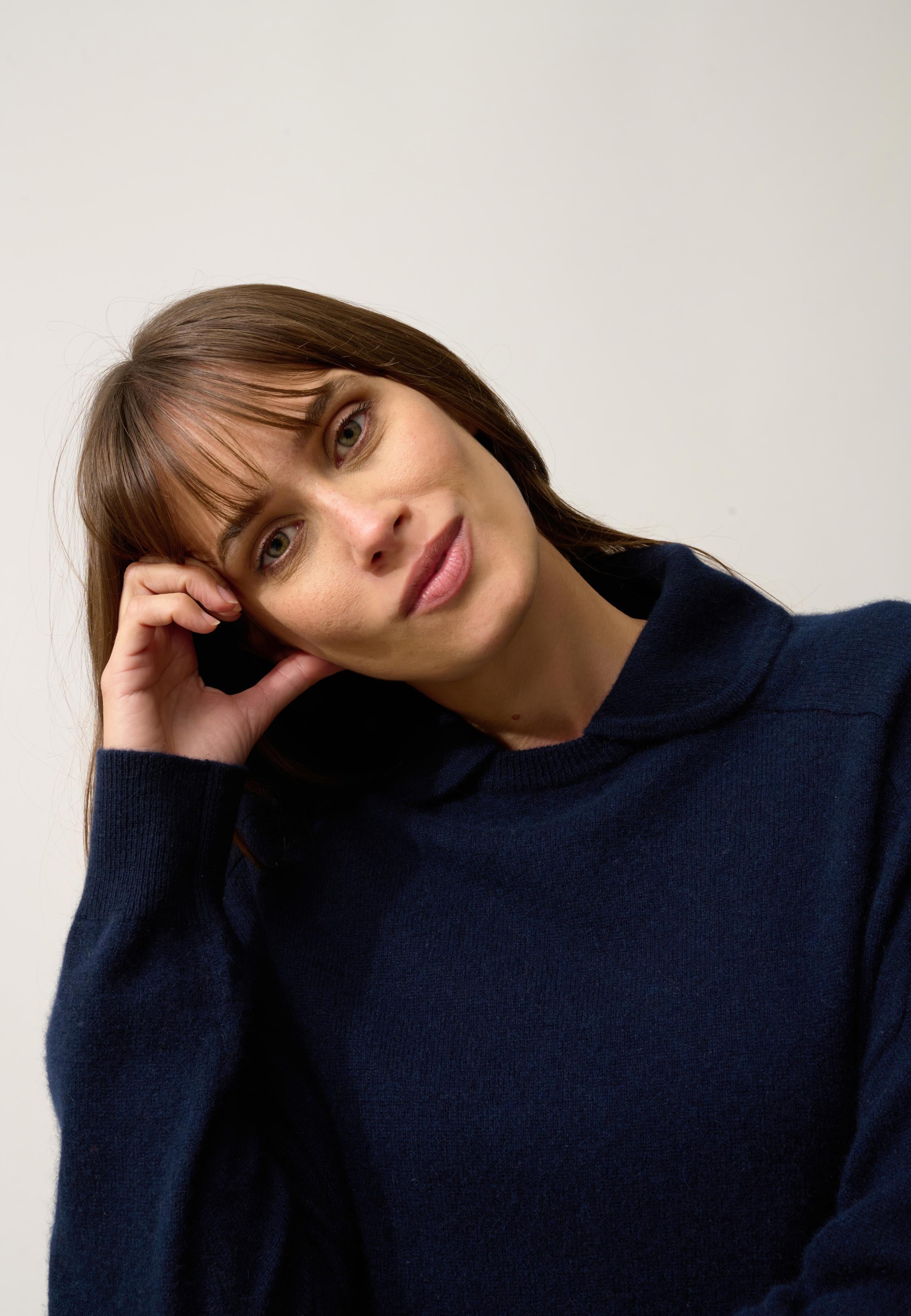 PIURA pull col claudine navy