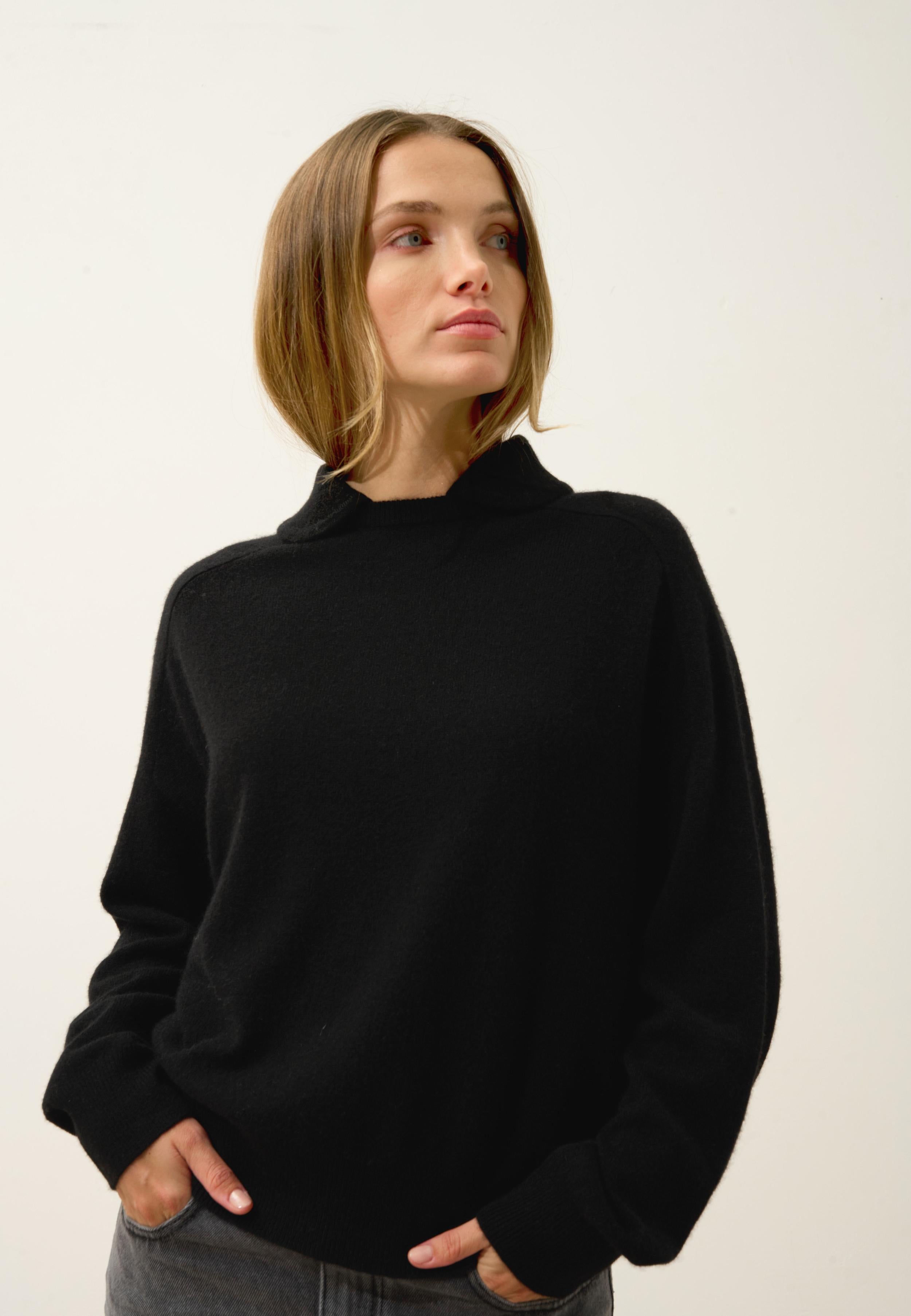 PIURA pull col claudine noir