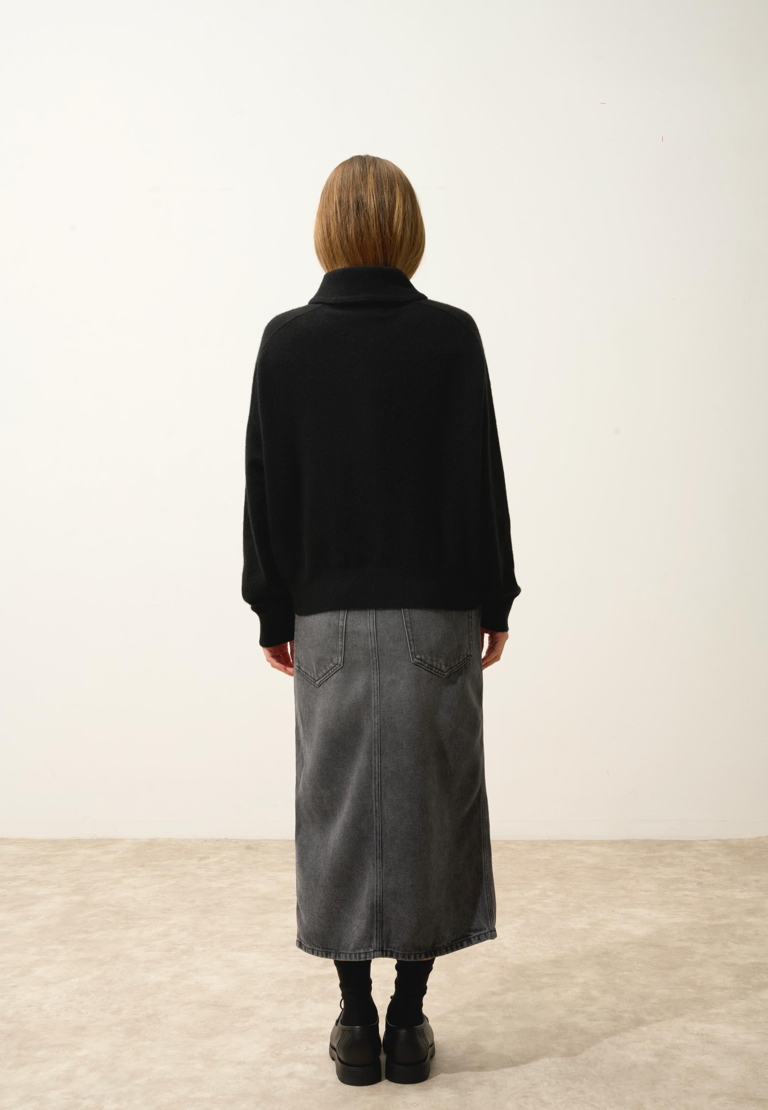 PIURA pull col claudine noir