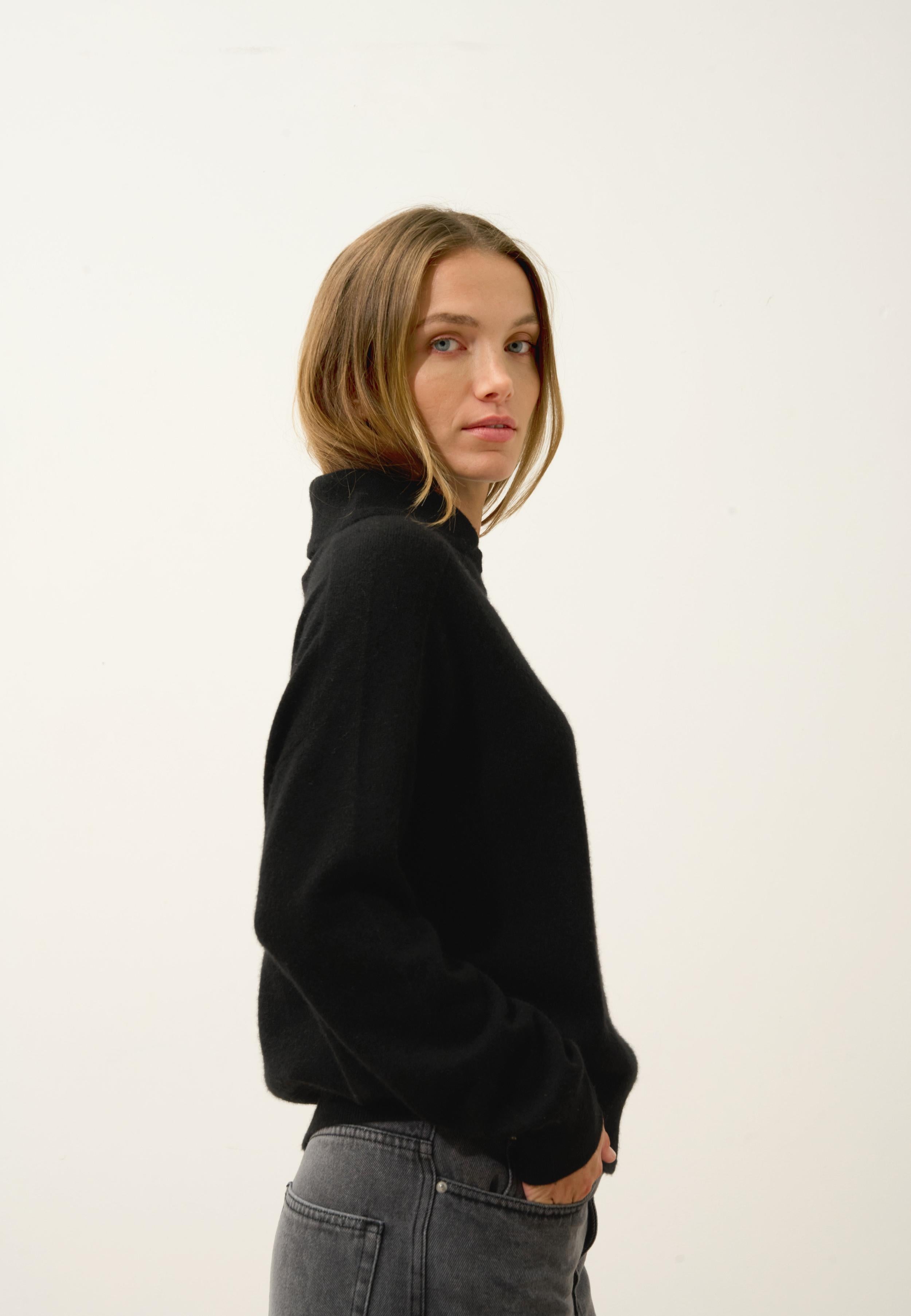PIURA pull col claudine noir