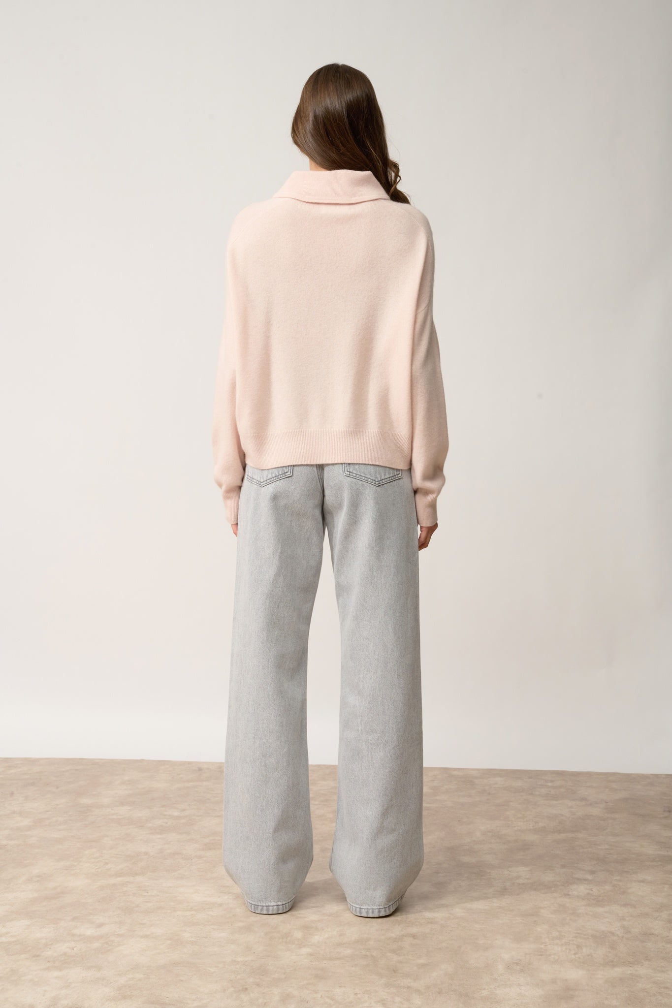 PIURA cowl-neck sweater powder