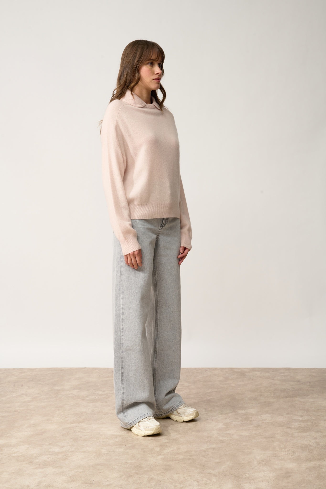 PIURA cowl-neck sweater powder