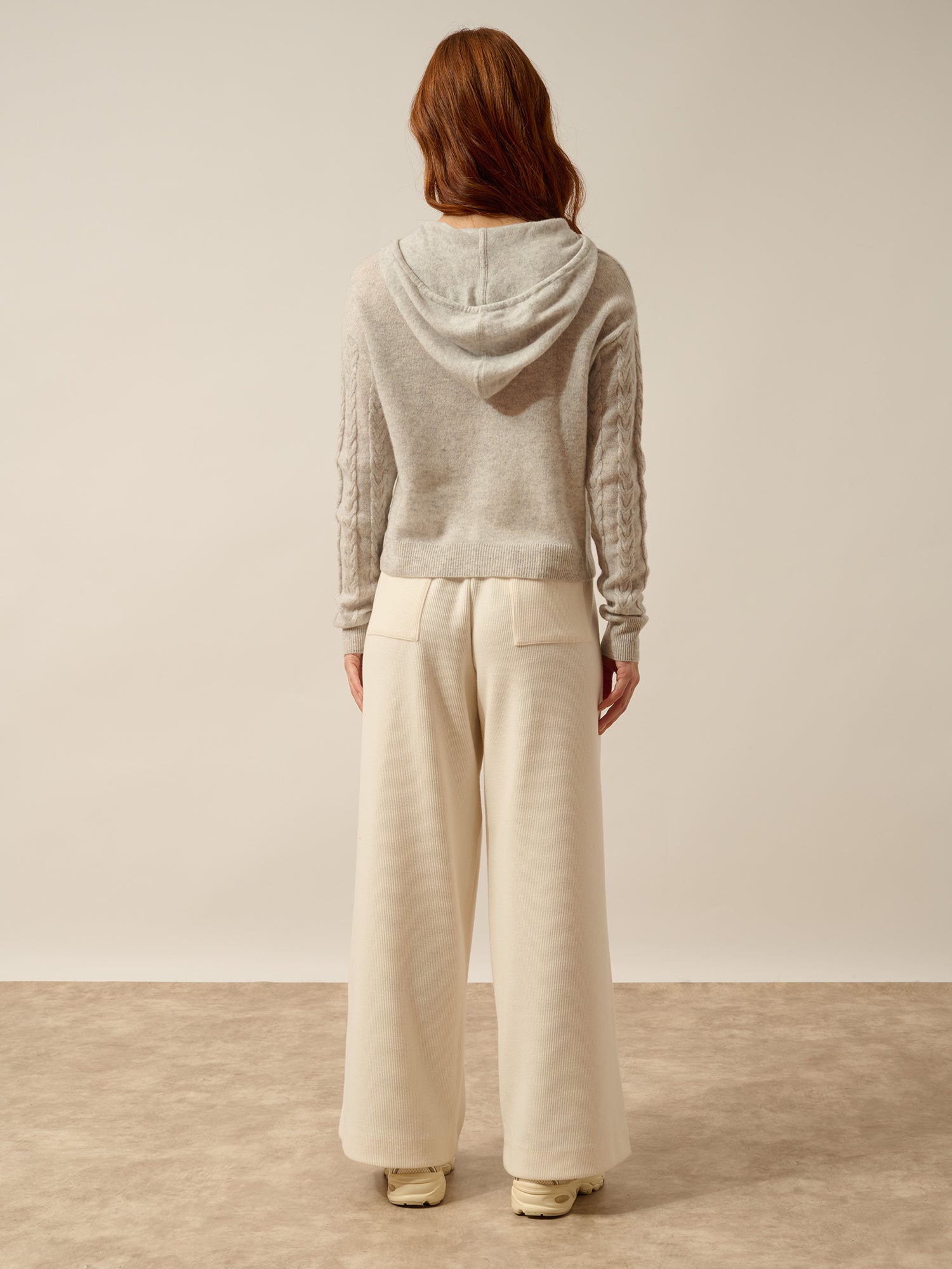 POLARA pull capuche glacier chiné