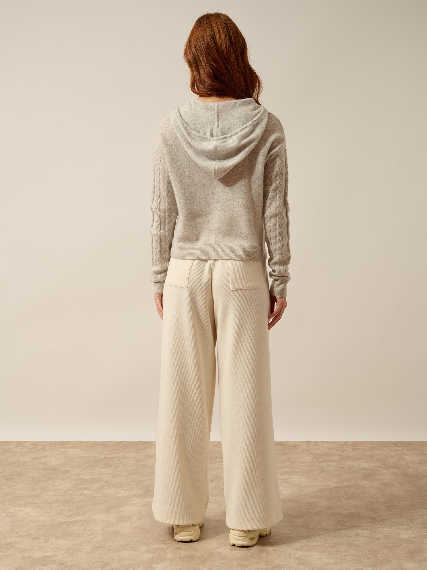 polara pull capuche glacier chiné