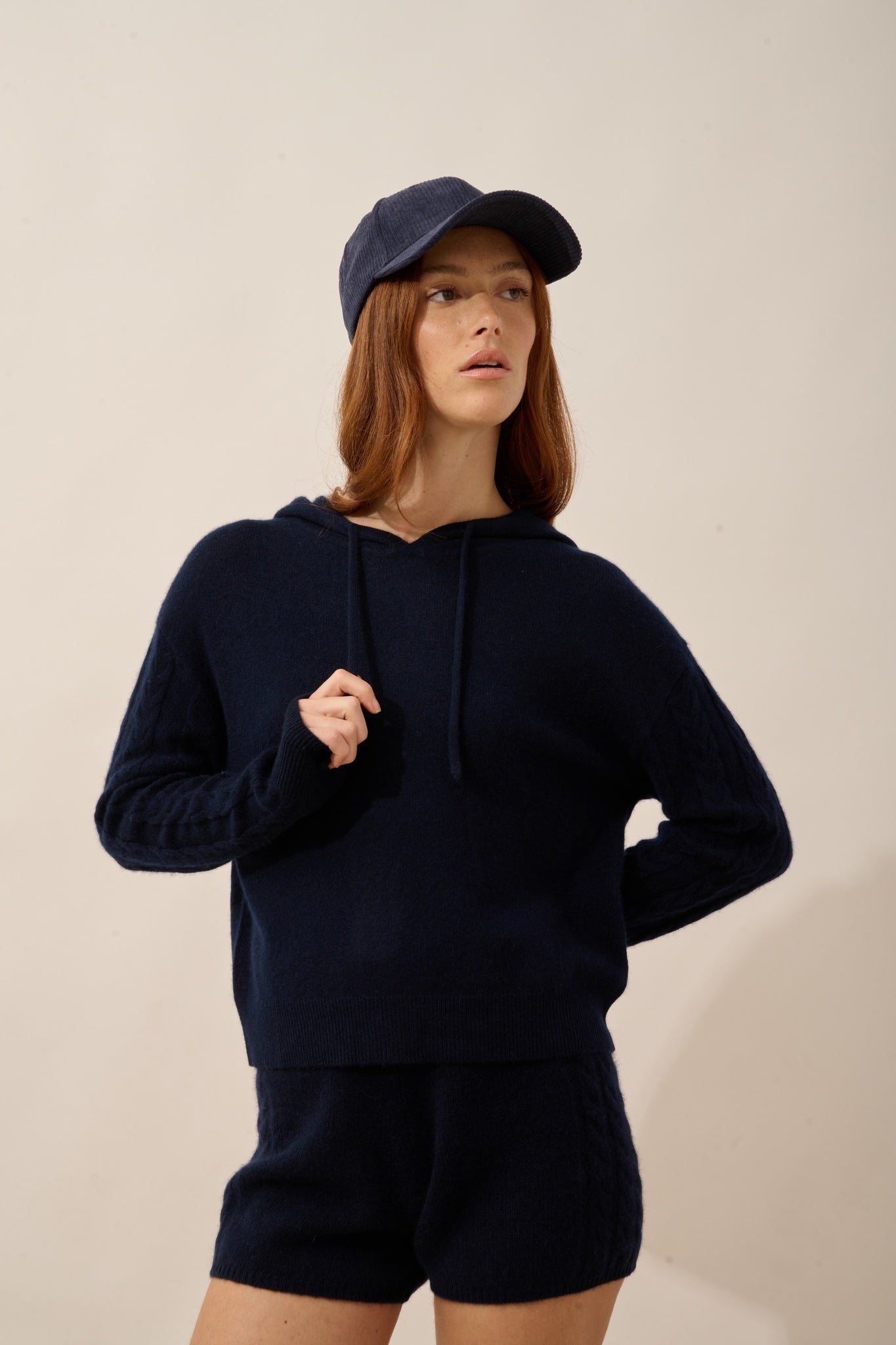 POLARA pull capuche navy