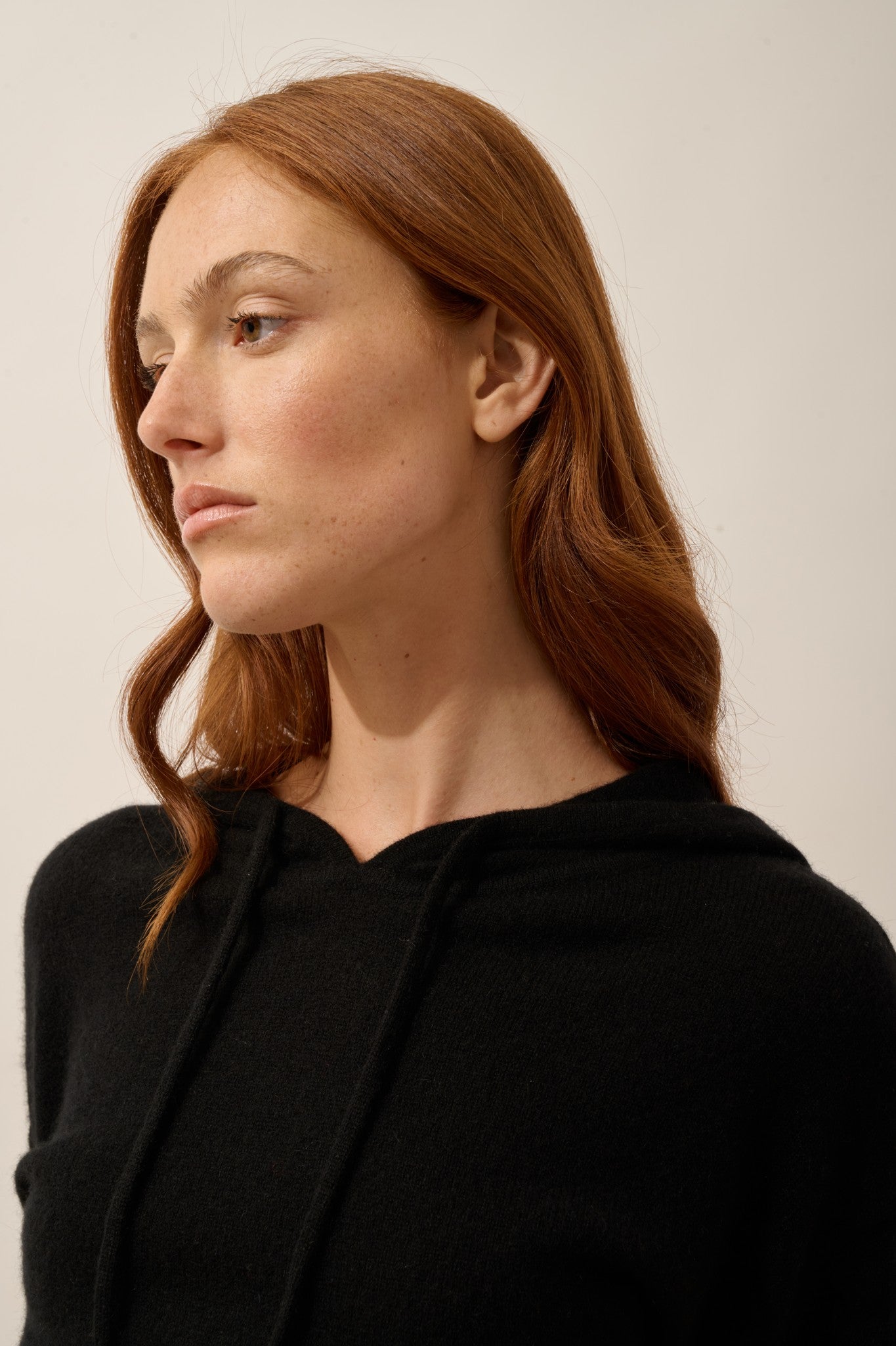 polara pull capuche noir