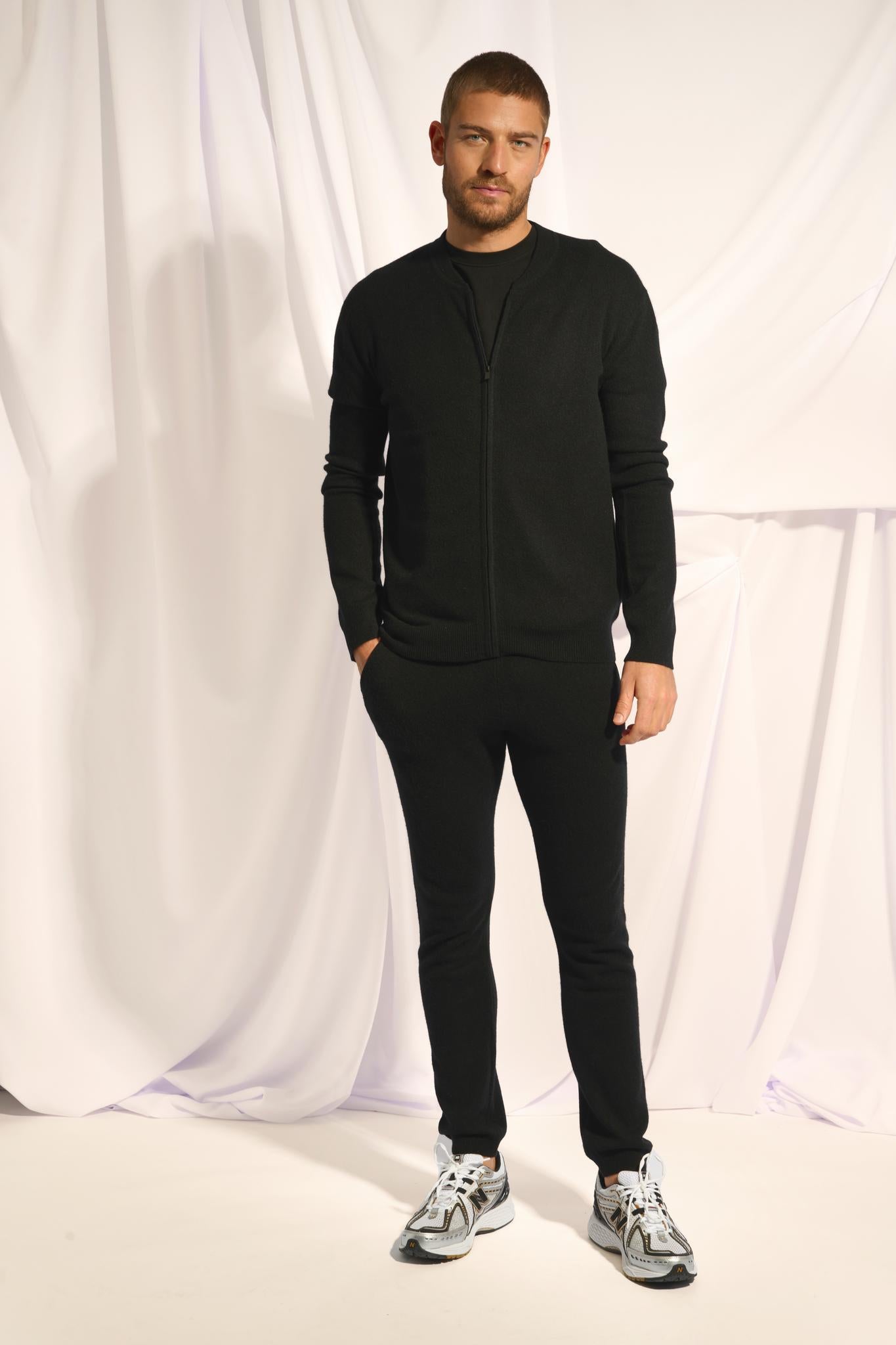 POLNOON gilet col mao noir