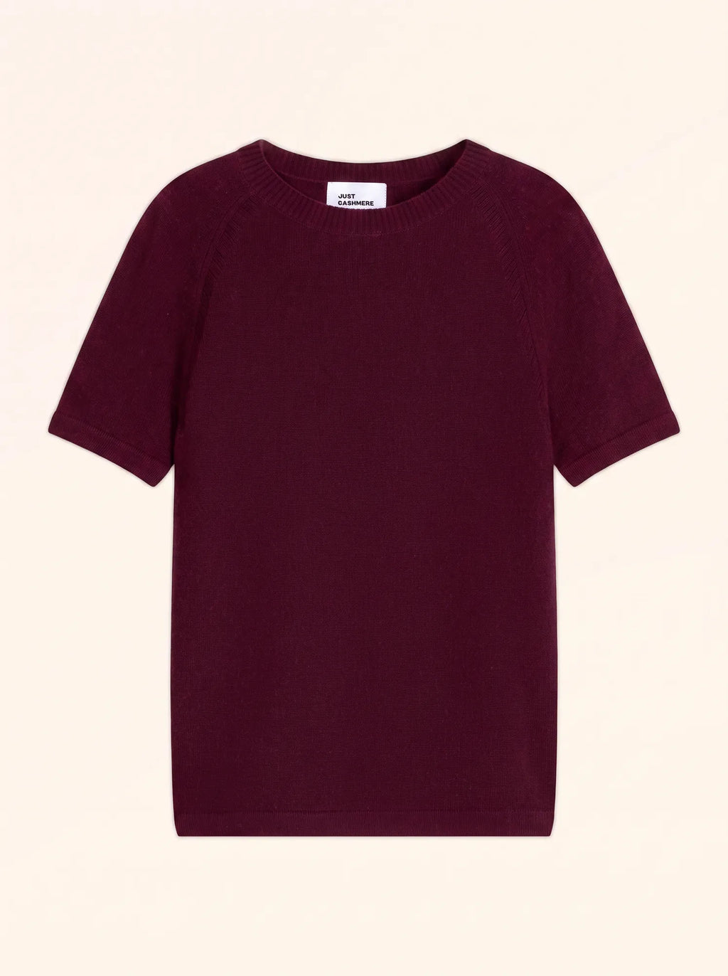 LAÏSA T-Shirt Col Rond Bordeaux