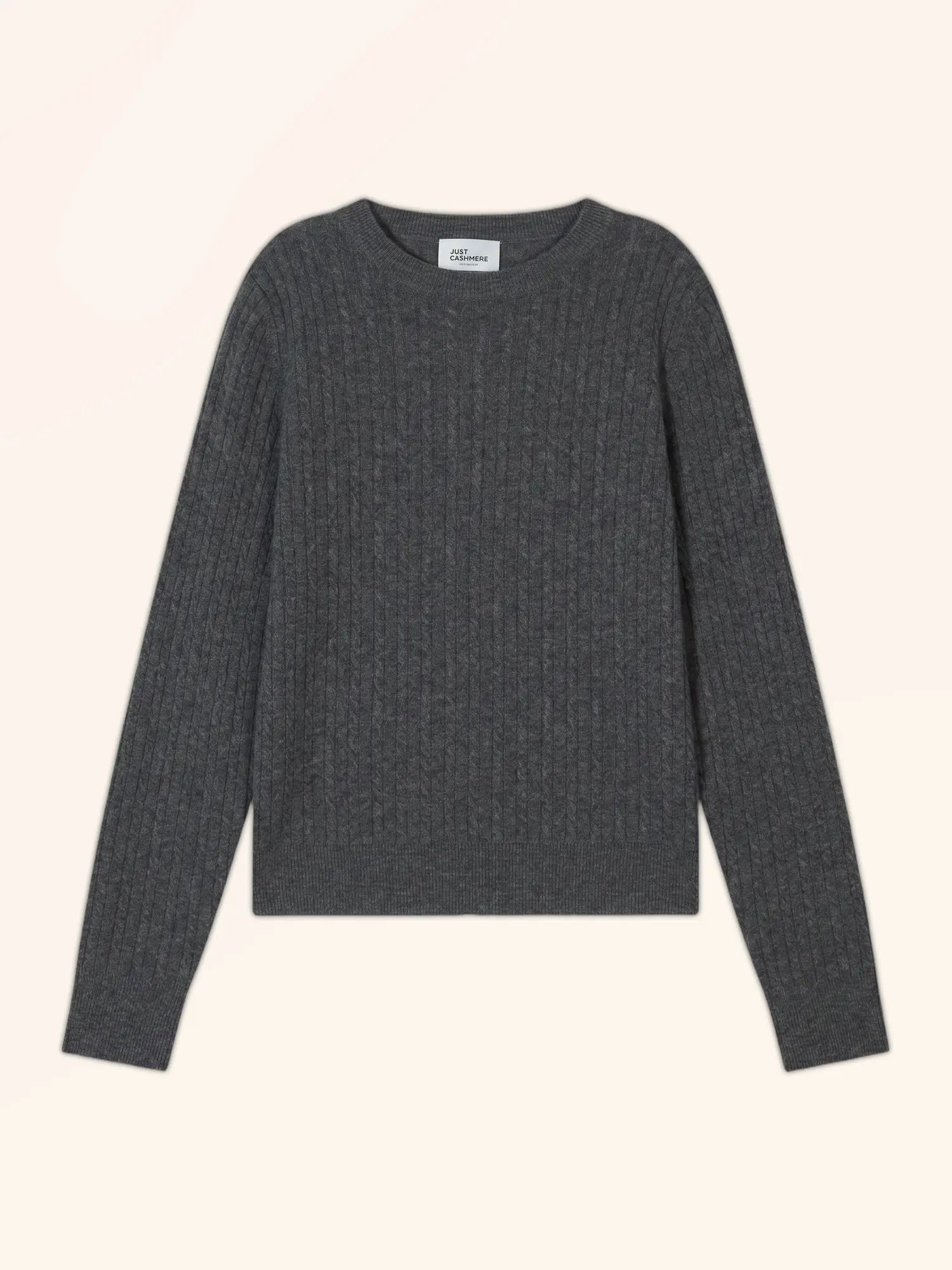 JESSICA Pull Col Rond Anthracite Chiné
