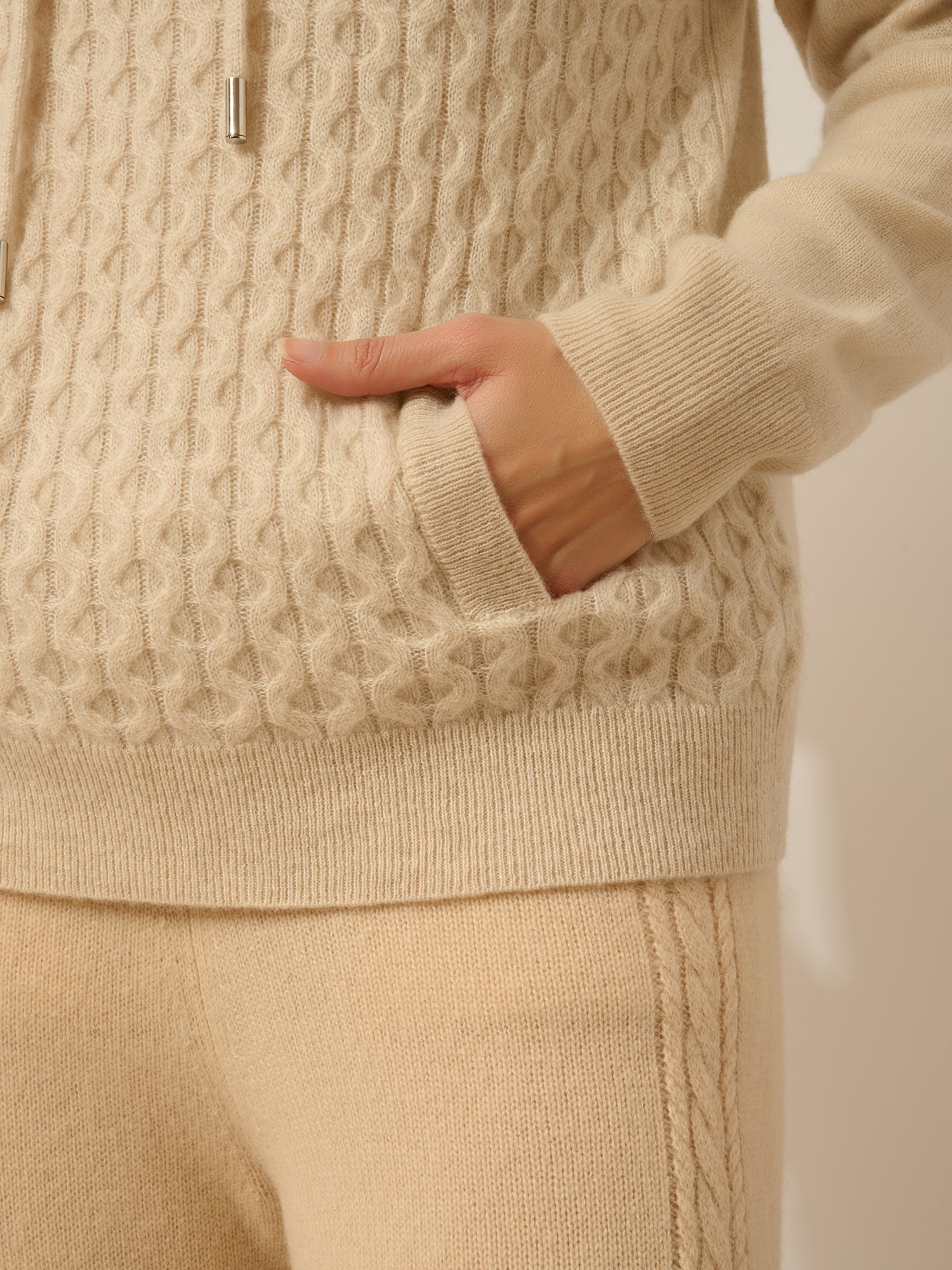 RAWA pull capuche avoine