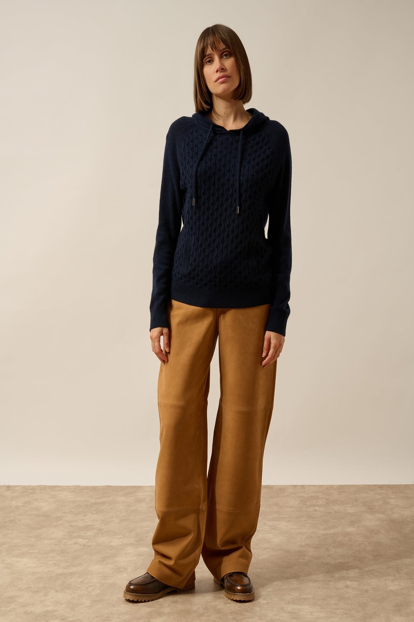 RAWA pull capuche navy