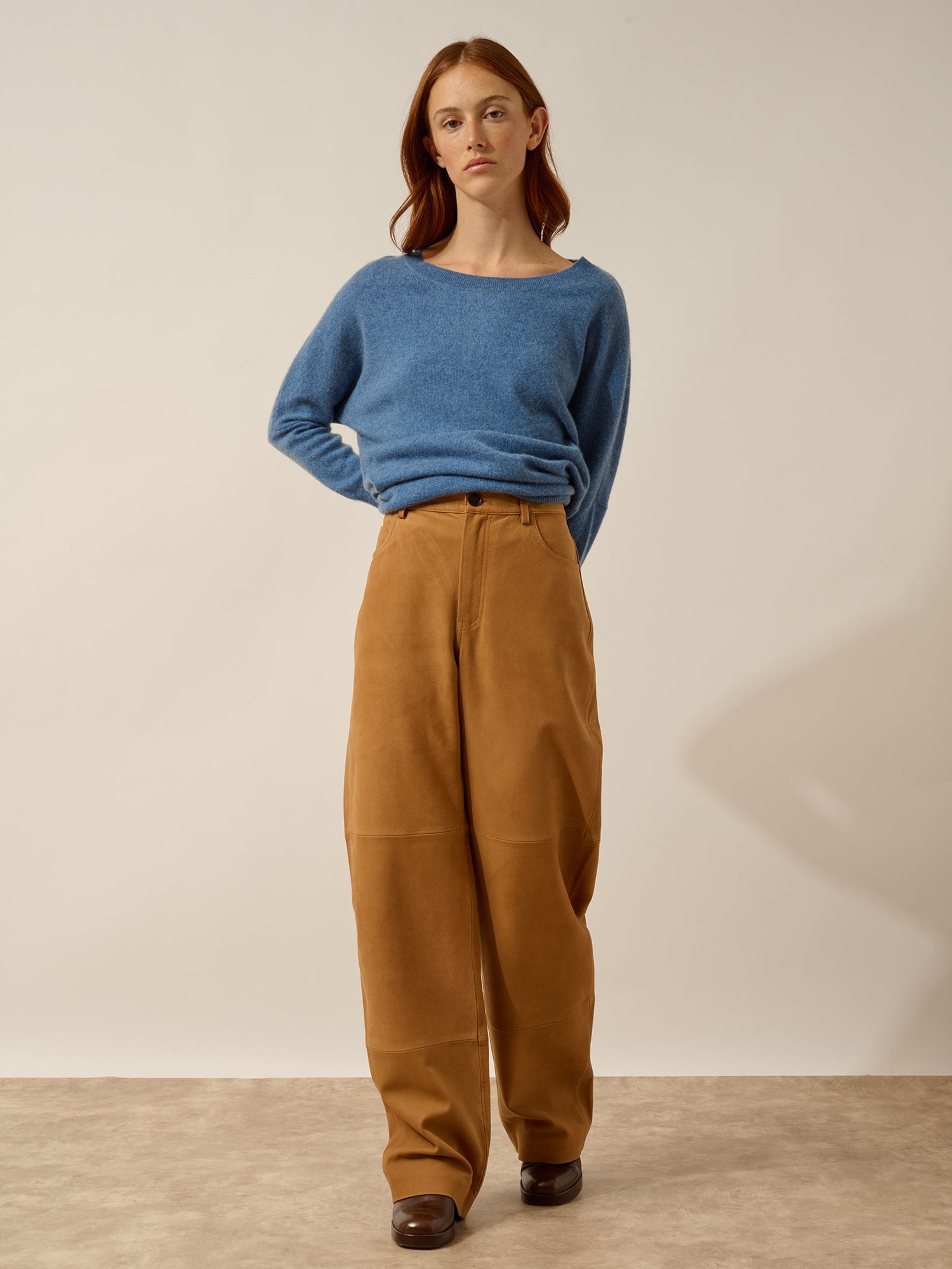 REBECCA pull  bleu denim