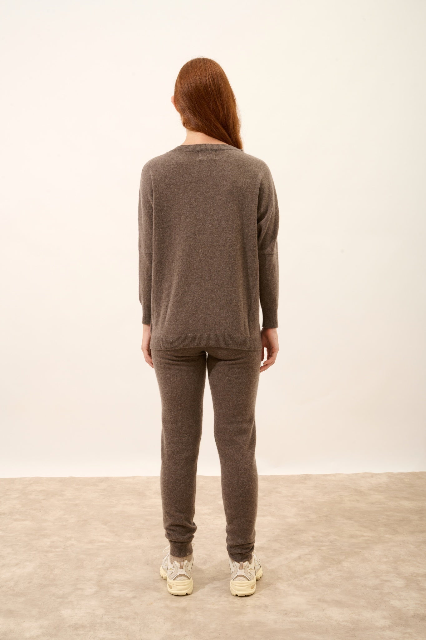 REBECCA pull  taupe chiné