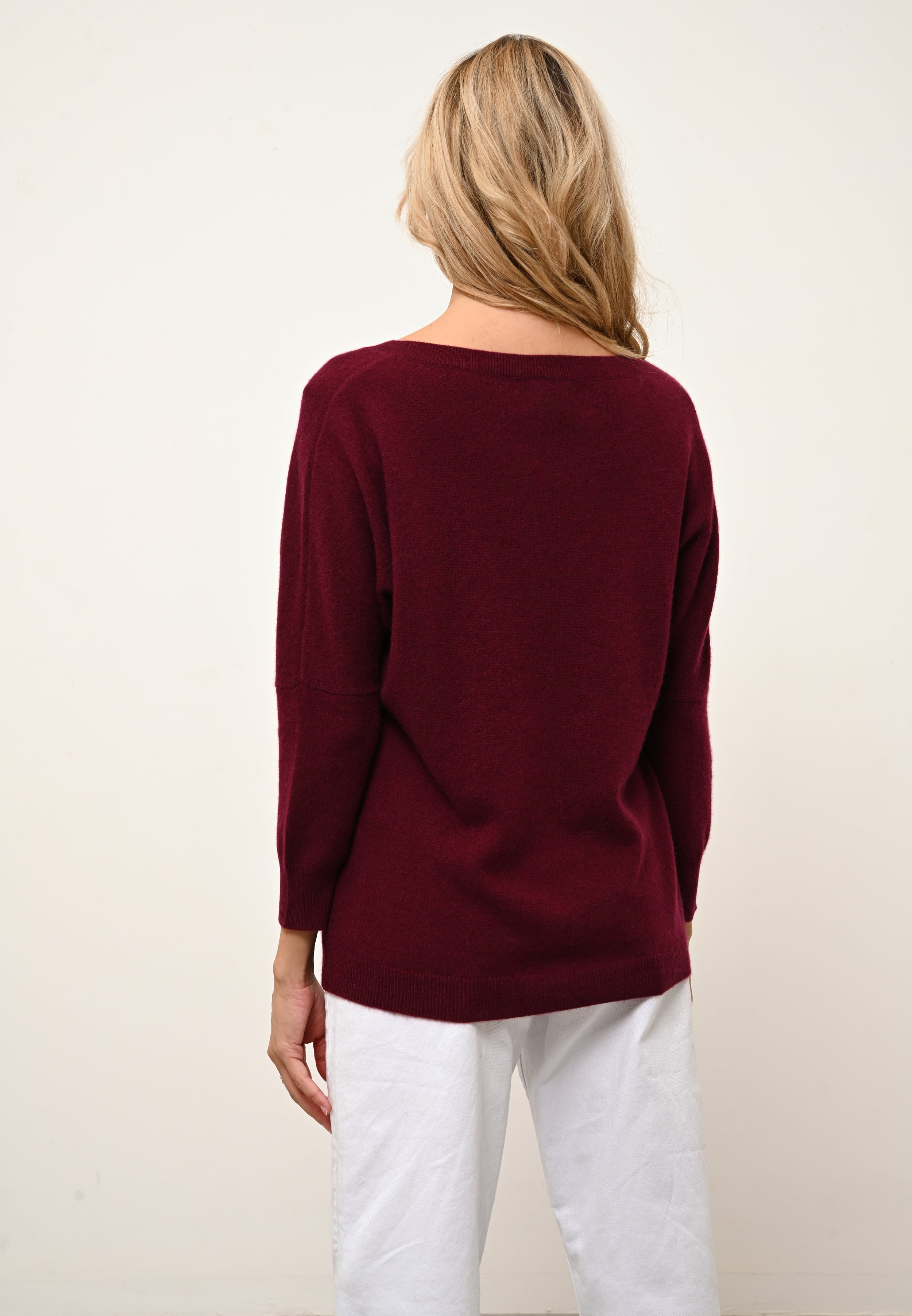 REBECCA pull bordeaux