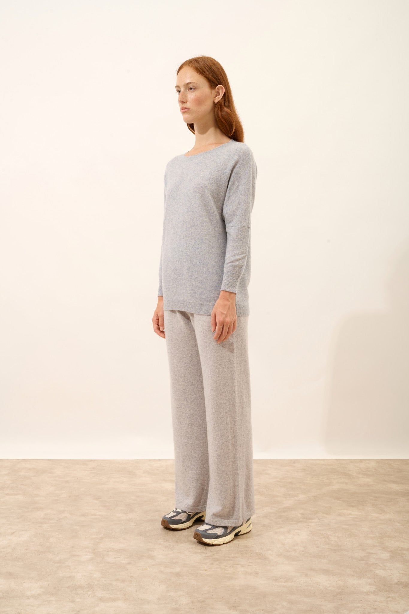 rebecca pull chauve souris horizon chiné 100% cachemire