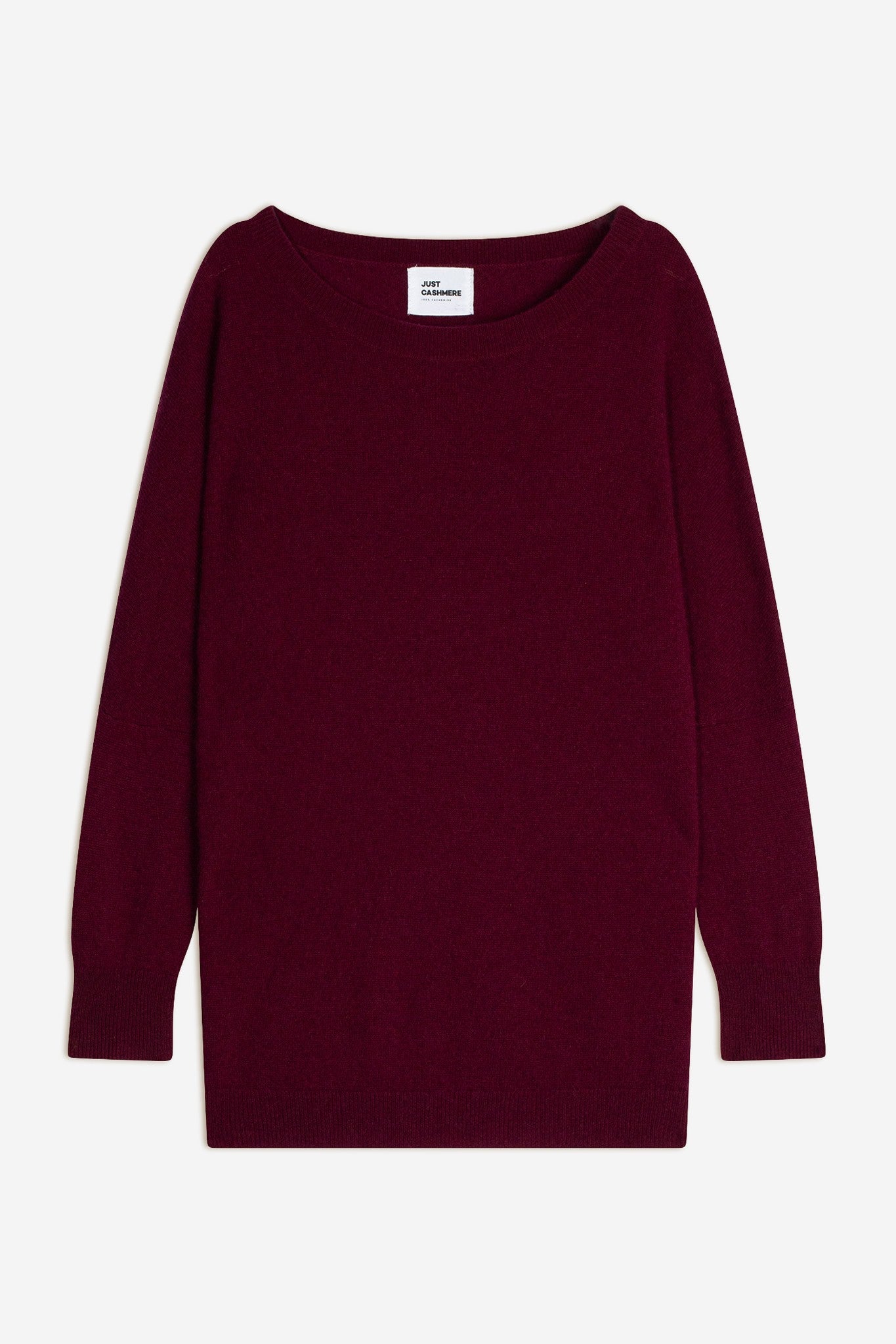 rebecca pull col rond bordeaux