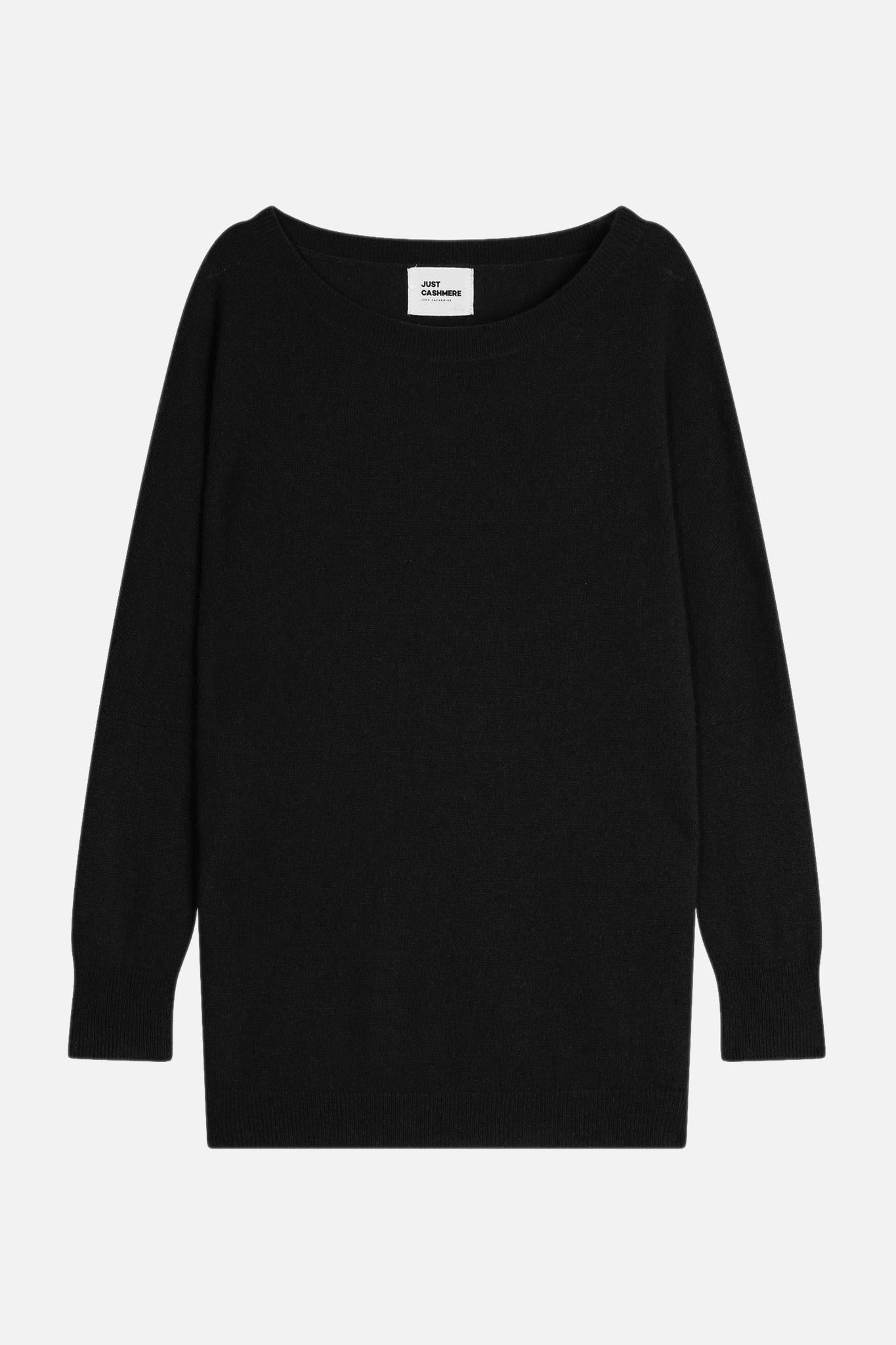 REBECCA pull col rond noir