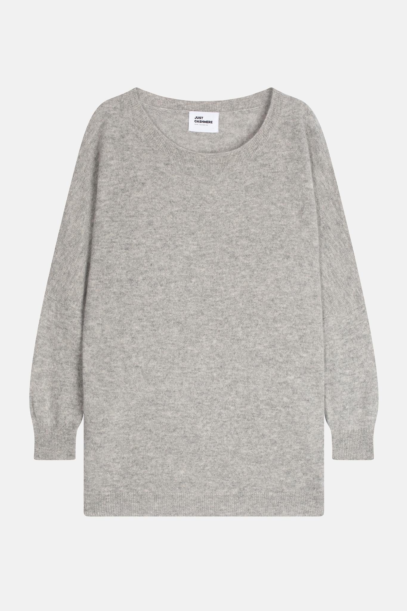REBECCA nuage chiné round-neck sweater