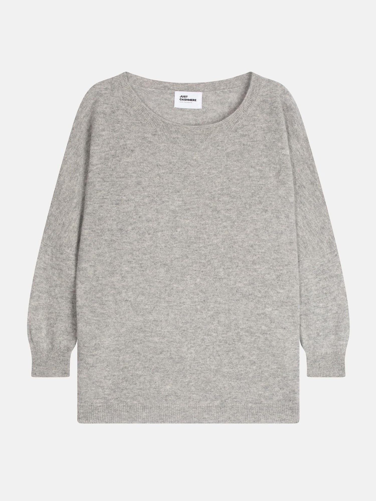 REBECCA nuage chiné round-neck sweater