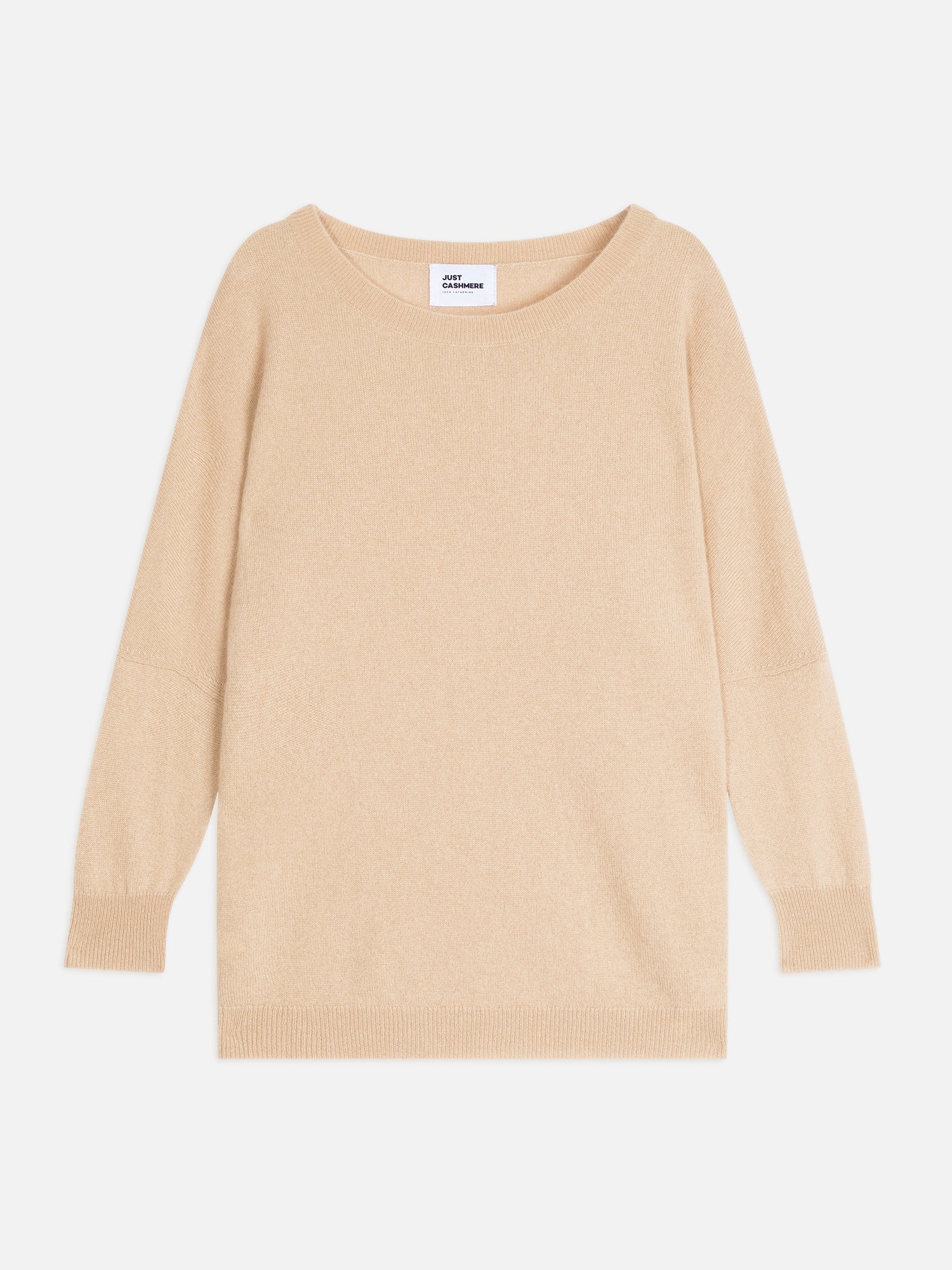 REBECCA round-neck sweater sand