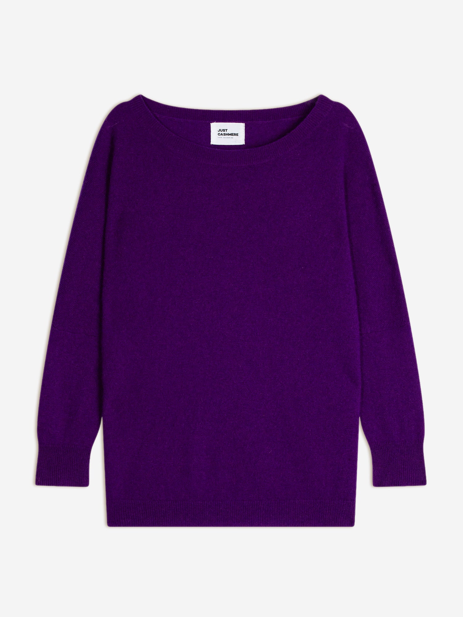 REBECCA pull col rond violette