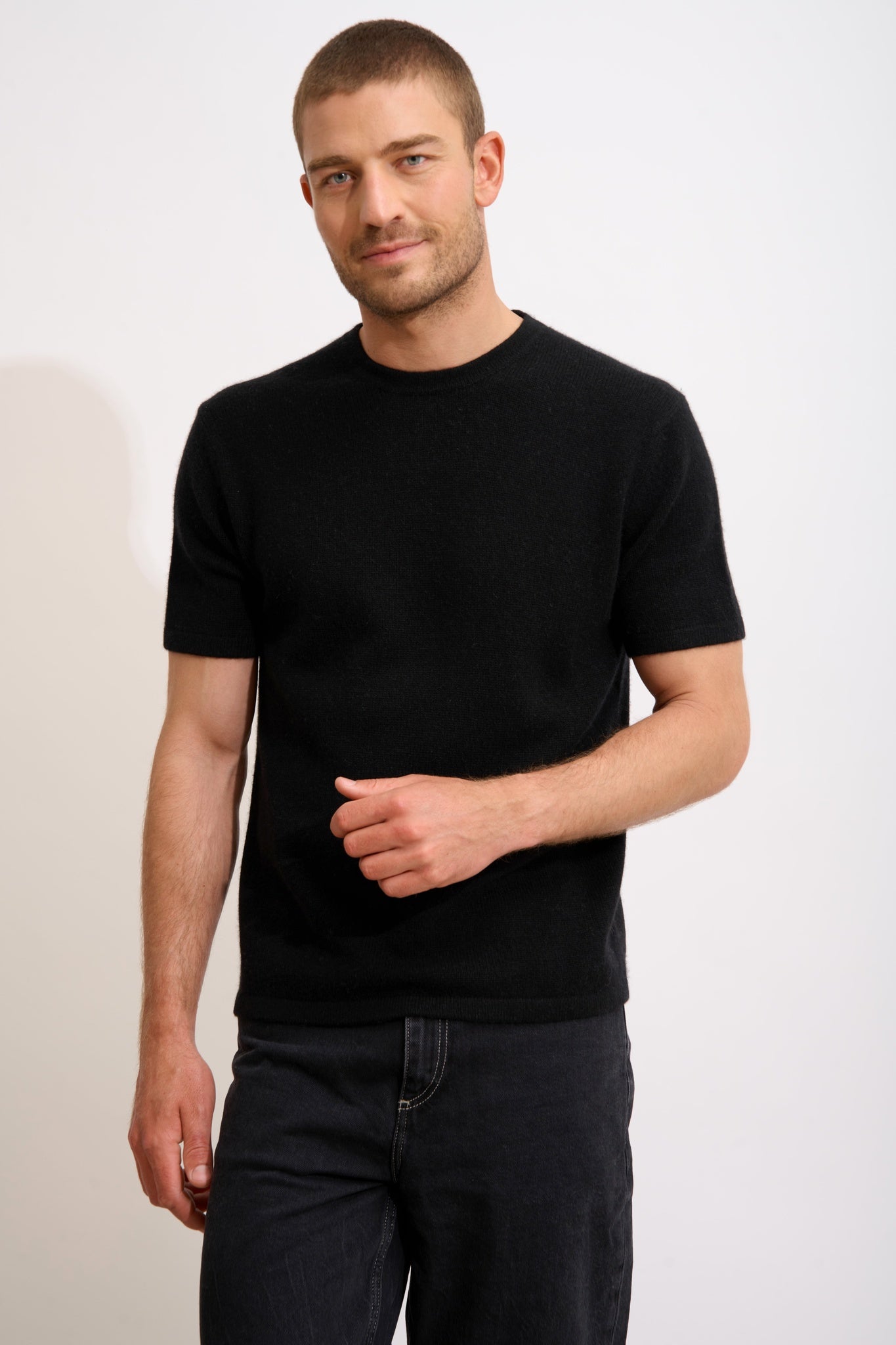 REBEKA t-shirt col rond noir