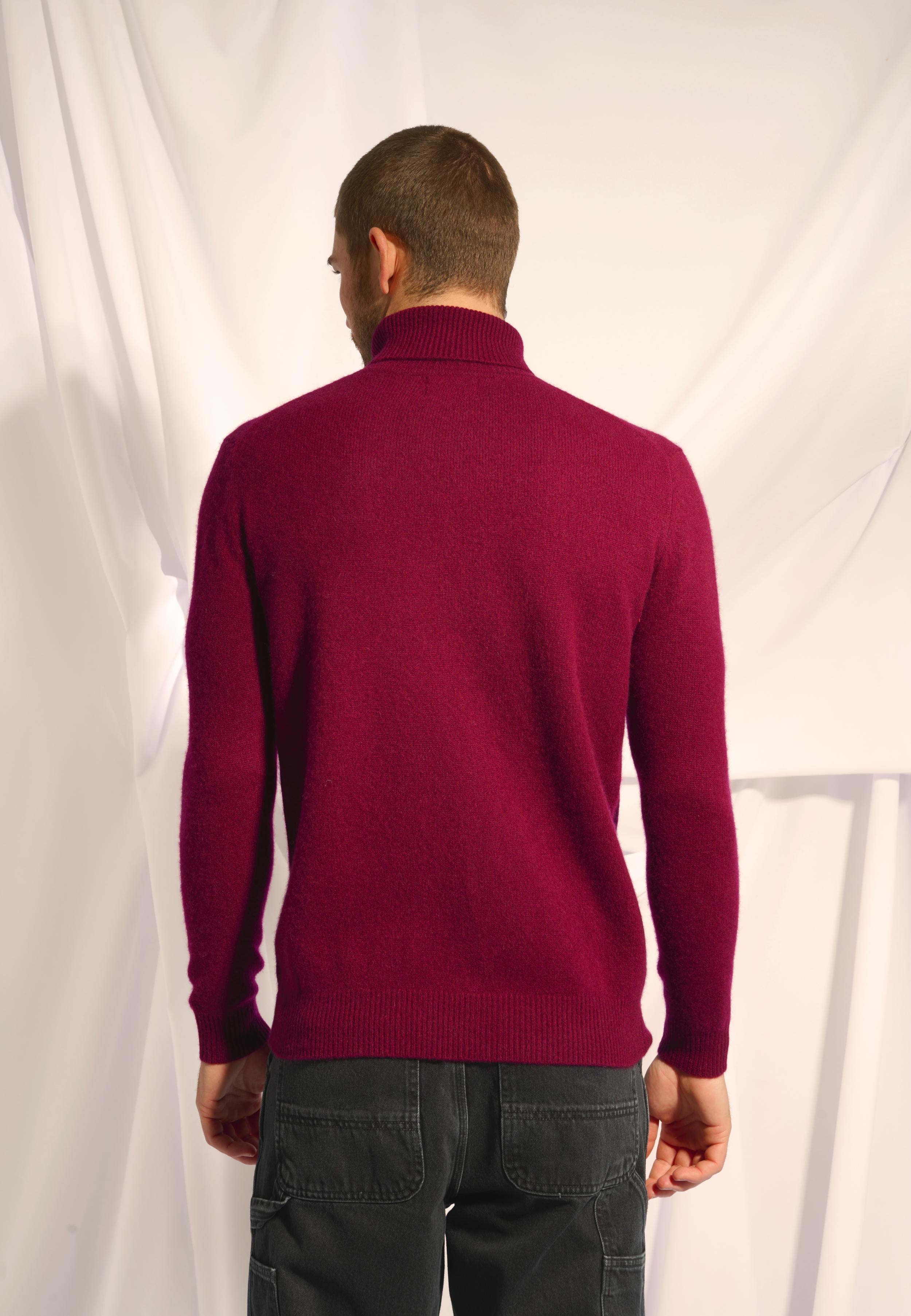 SACHA burgundy turtleneck sweater