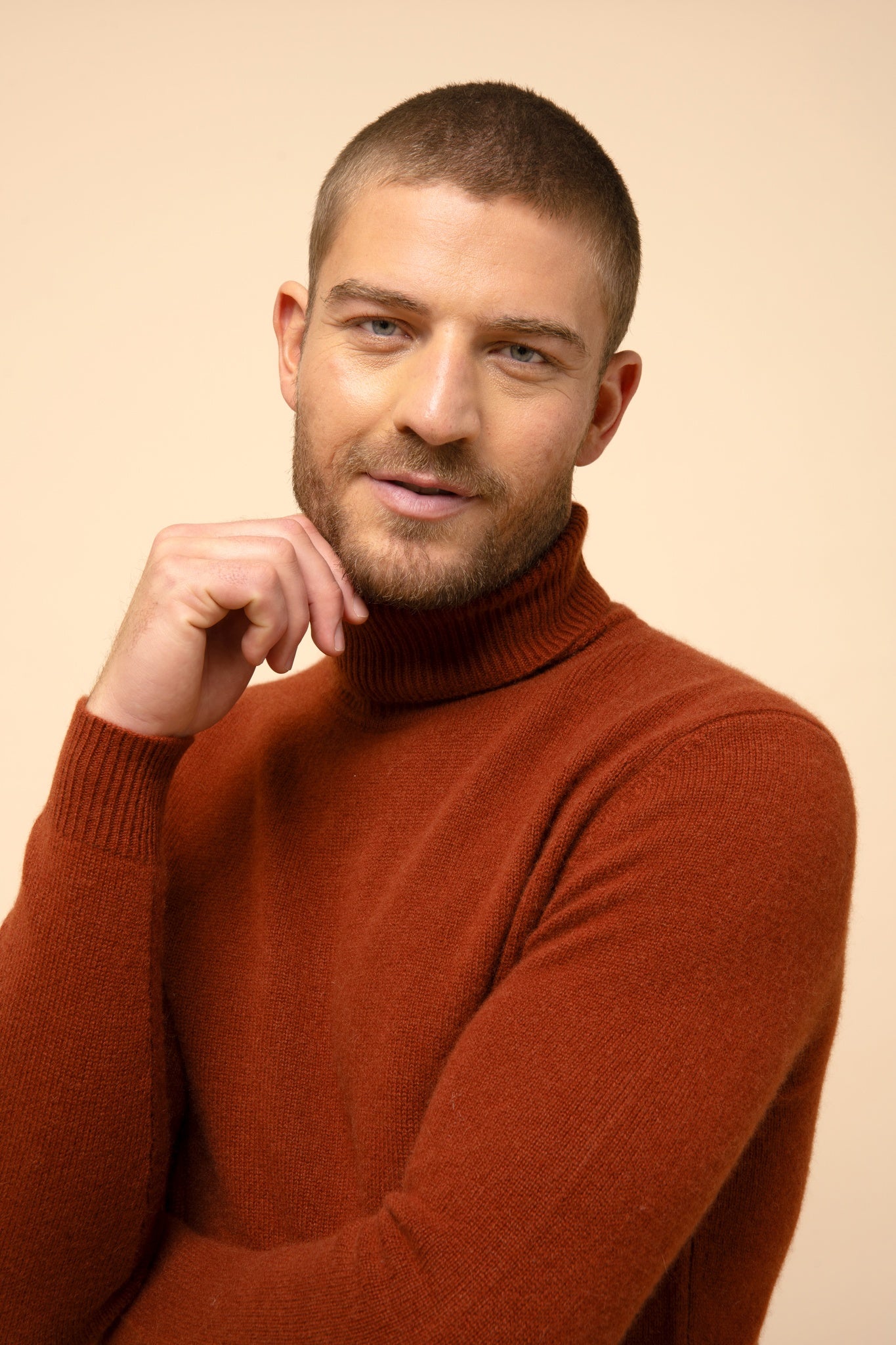 SACHA pull col roulé écureuil