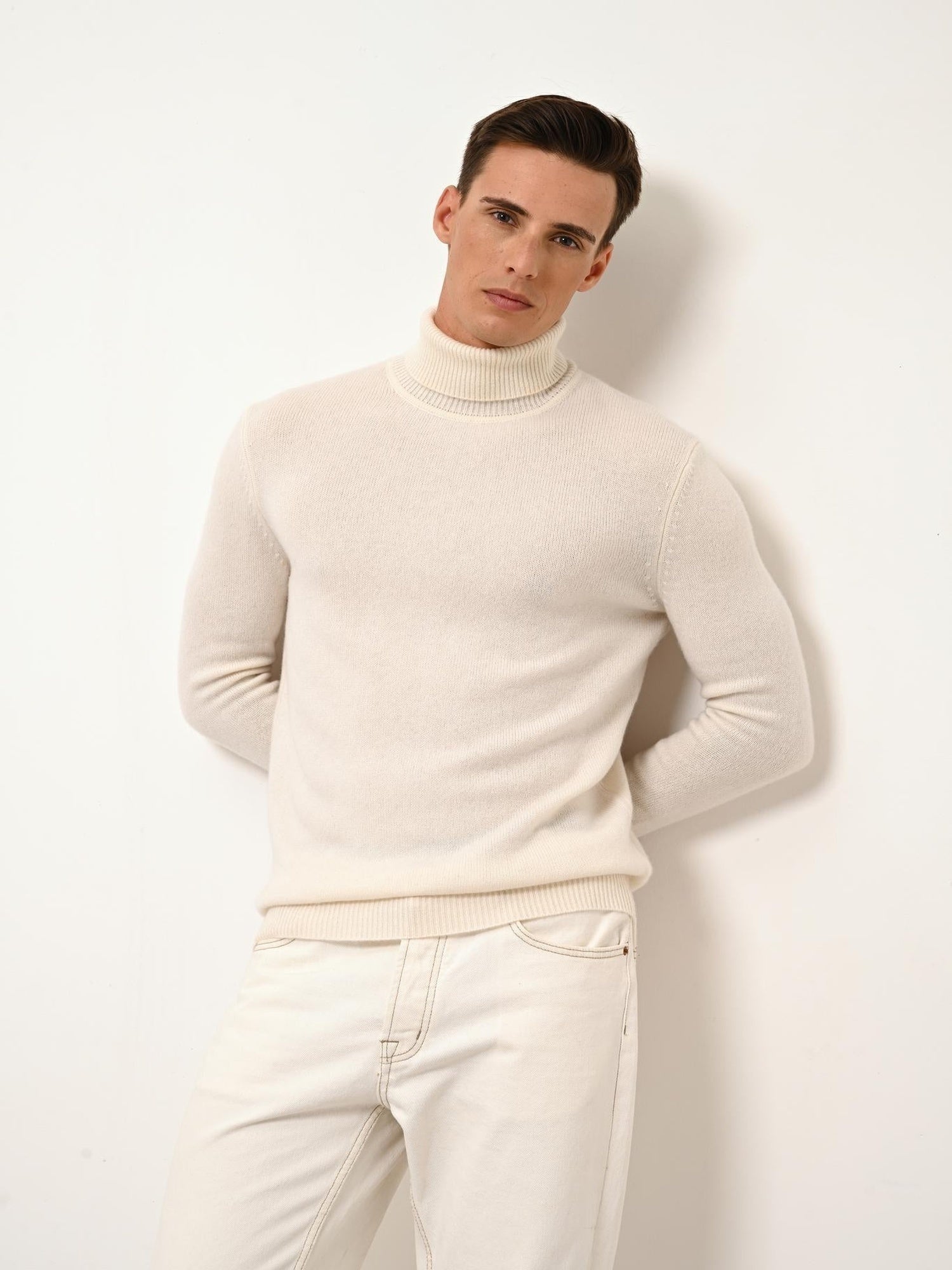 SACHA pull col roulé neige