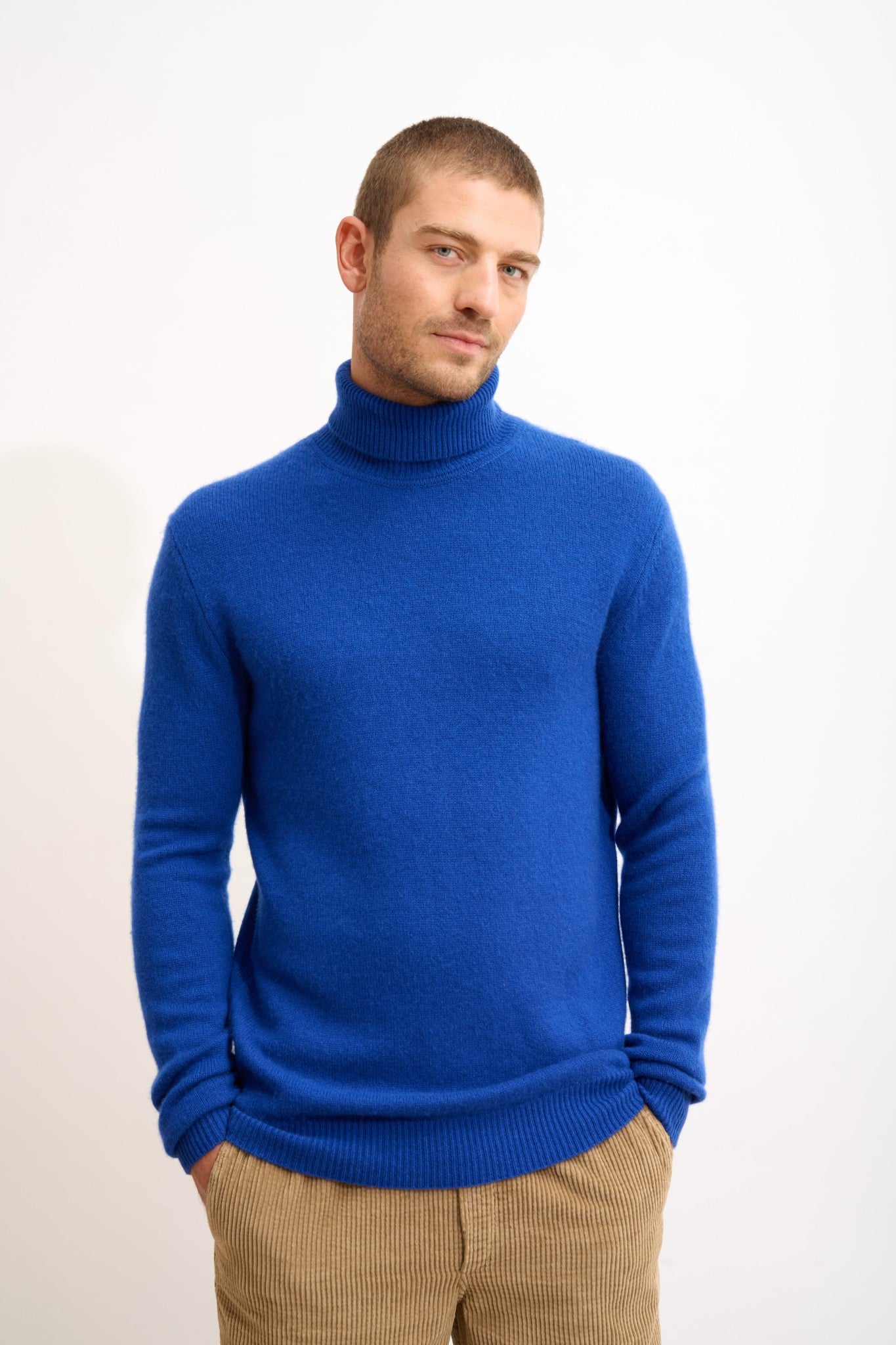 sacha pull col roulé outremer